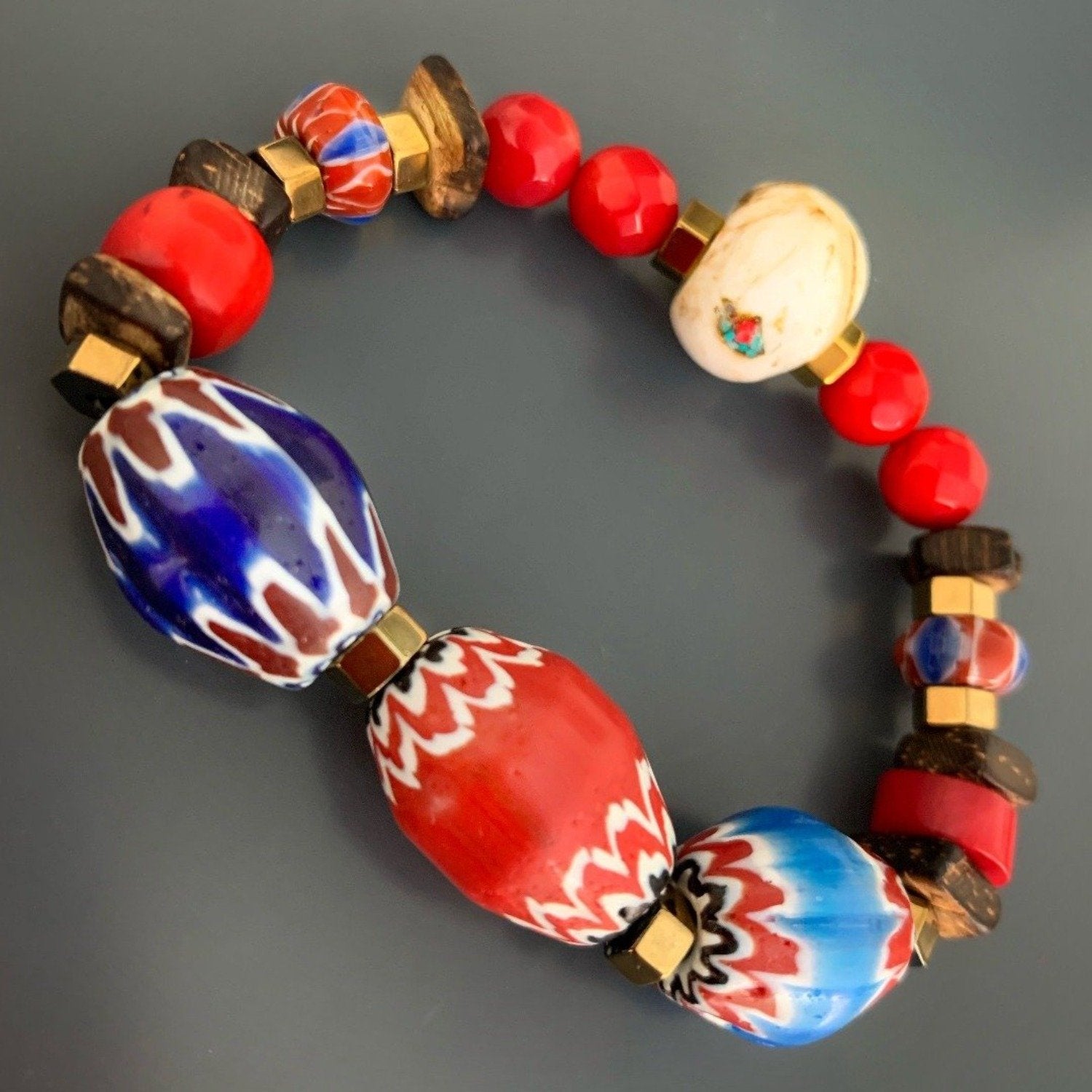 Colorful Beaded Bohemian Bracelet for Women - Handmade Ethnic Style Adjustable Wrap Bracelet | Perfect for Music Festivals, Beach Vacations & Boho Fashion Accessories
