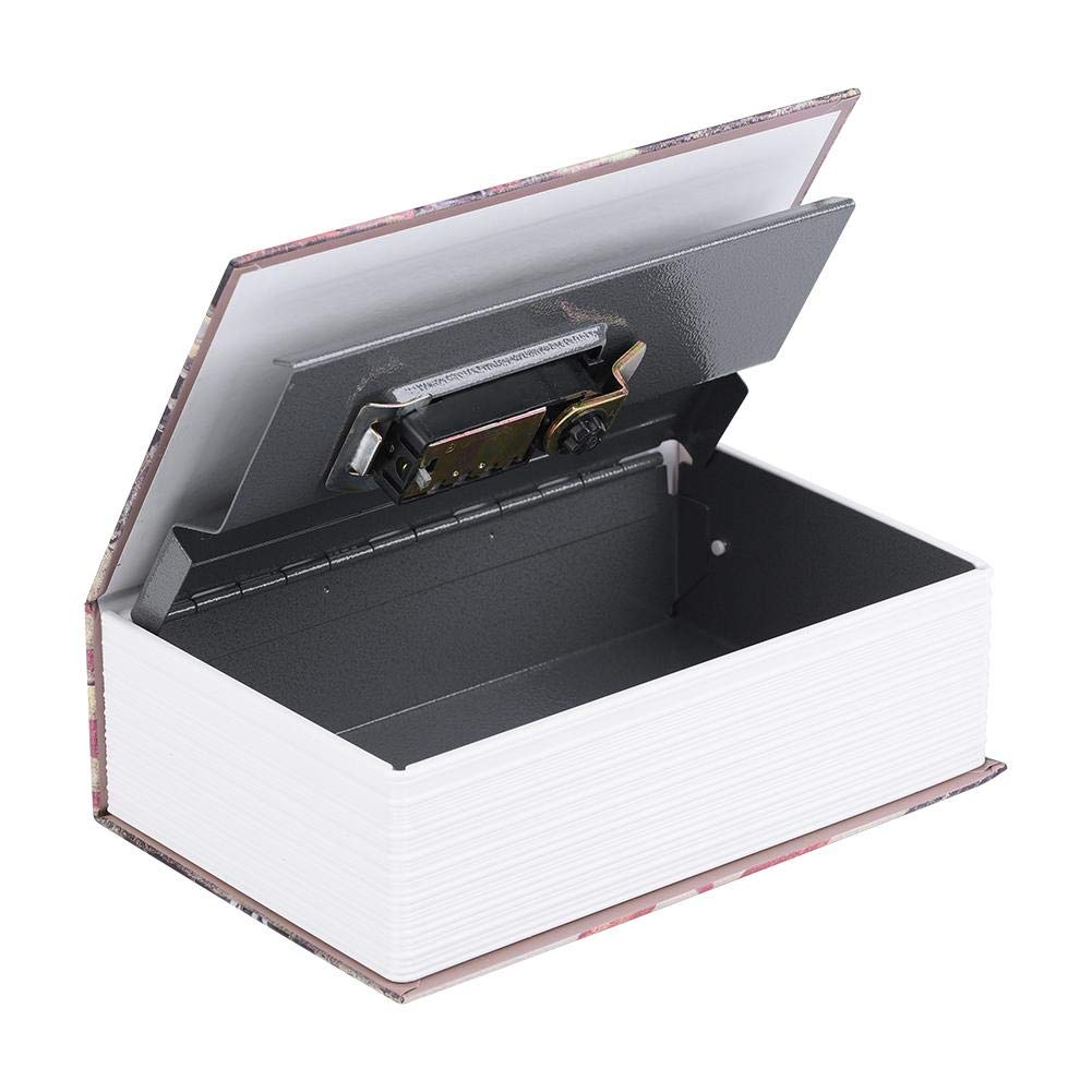 Red Mini Safe Box - Diversion Book Case Safe with Combination Lock (Route 66) | Portable Security for Cash, Jewelry & Valuables | Home, Office & Travel Use