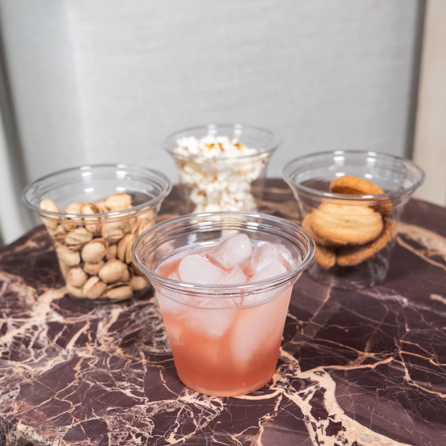 9oz Crystal Clear PET Plastic Cups - Case of 1000, Disposable Drinkware for Parties, Events, and Catering - BPA-Free, Durable & Eco-Friendly