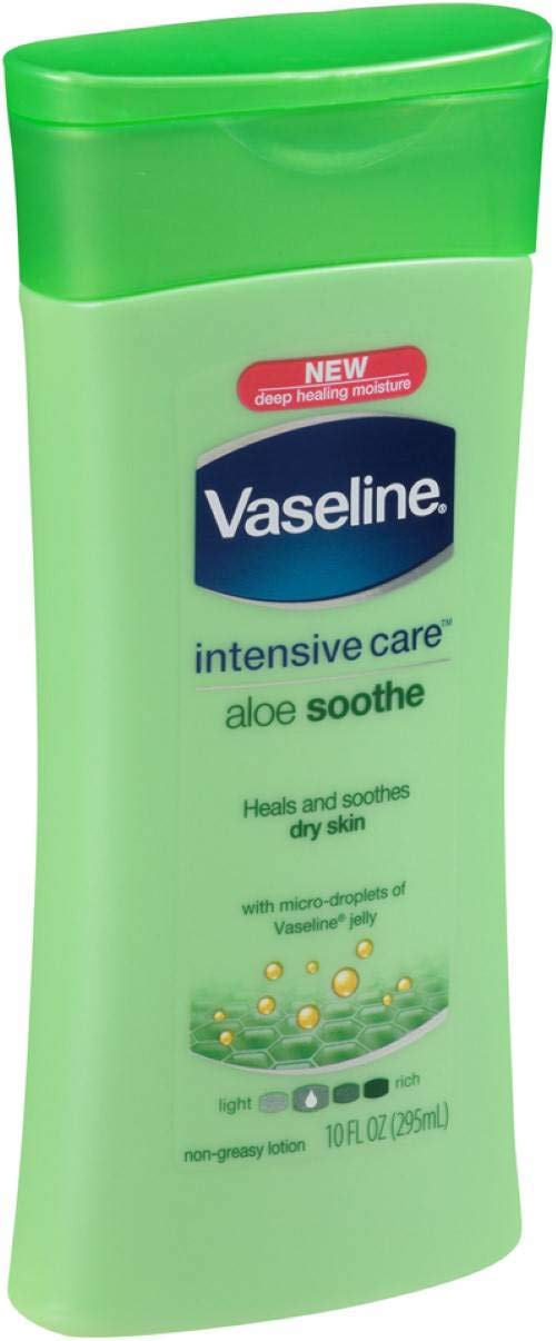 Vaseline Total Moisture Aloe Fresh Light Feeling Body Lotion - 10 Ounce (6 Pack) | Hydrating & Soothing Moisturizer for Dry Skin | Perfect for Daily Use, Travel & Gym Bag
