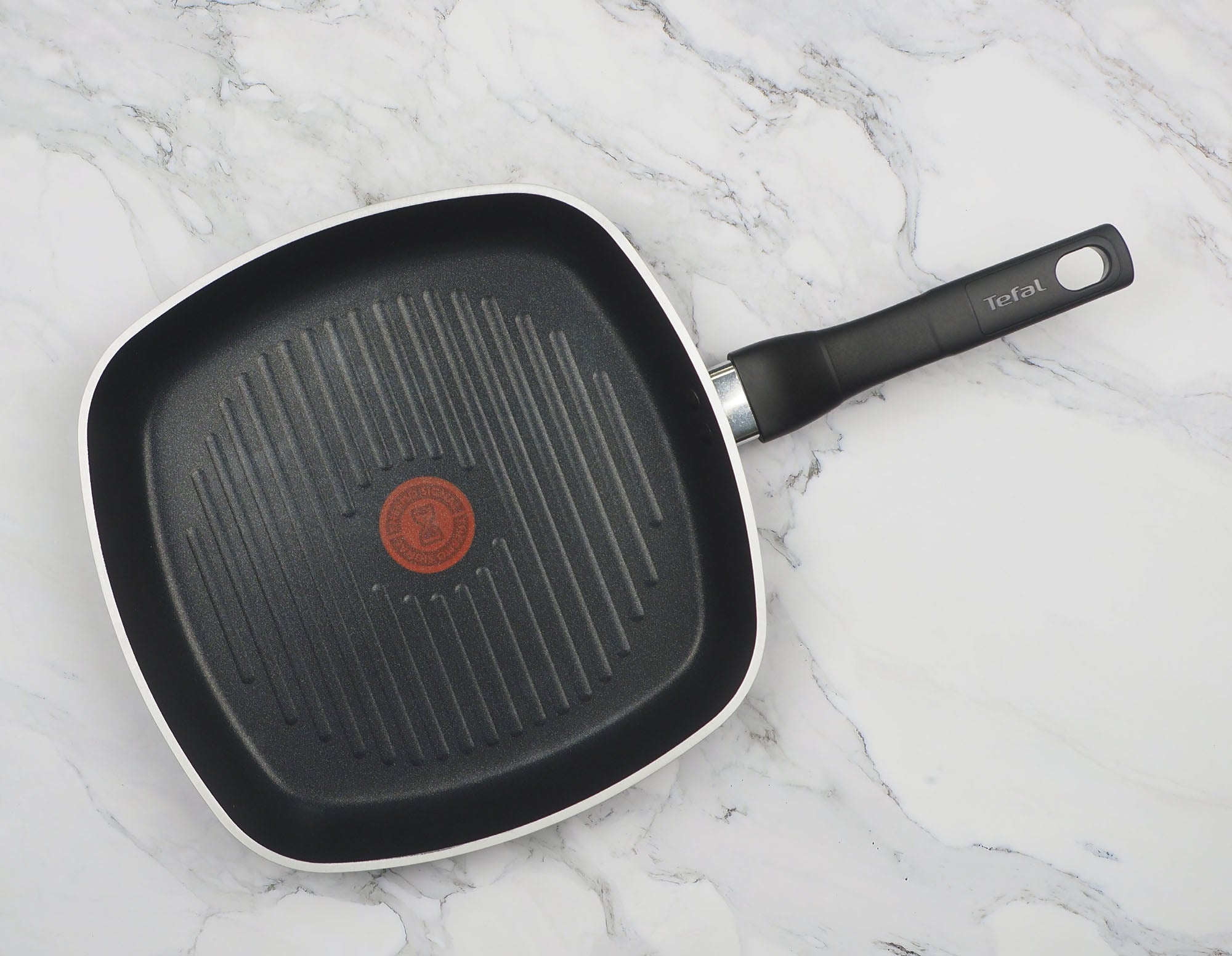 Tefal 28cm x 28cm Non-Stick Square Grill Pan for Steak, Vegetables & Pancakes - Perfect for Indoor Grilling & Healthy Cooking