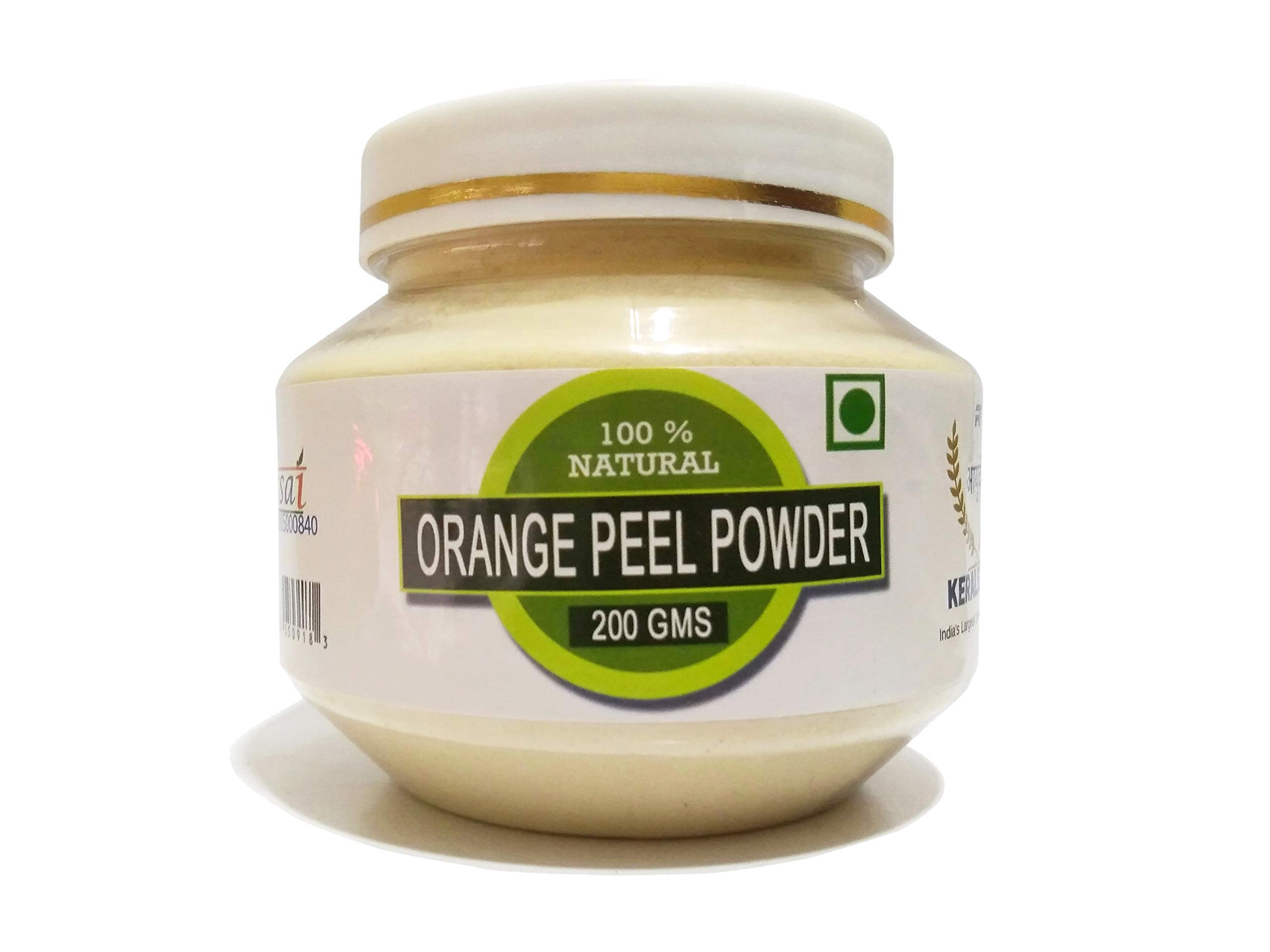 RAINTECH HERBALS Organic Orange Peel Powder – 100g | Natural Vitamin C Rich Antioxidant | Skin Brightening & Acne Treatment | Anti-Aging Hair Care & Detox | Perfect for DIY Face Masks & Natural Beauty Recipes