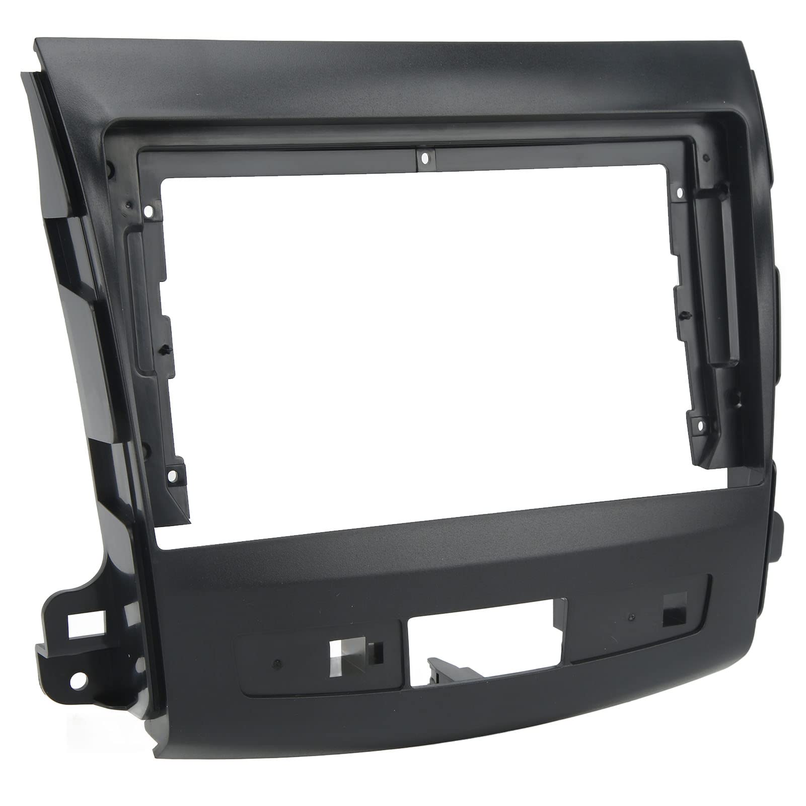 Aramox 9 Inch Car Stereo Radio Fascia Kit - Replacement Dash Panel Frame for Mitsubishi Outlander 2008-2012 | Perfect for Upgrading Your Car Audio System & Navigation Installation