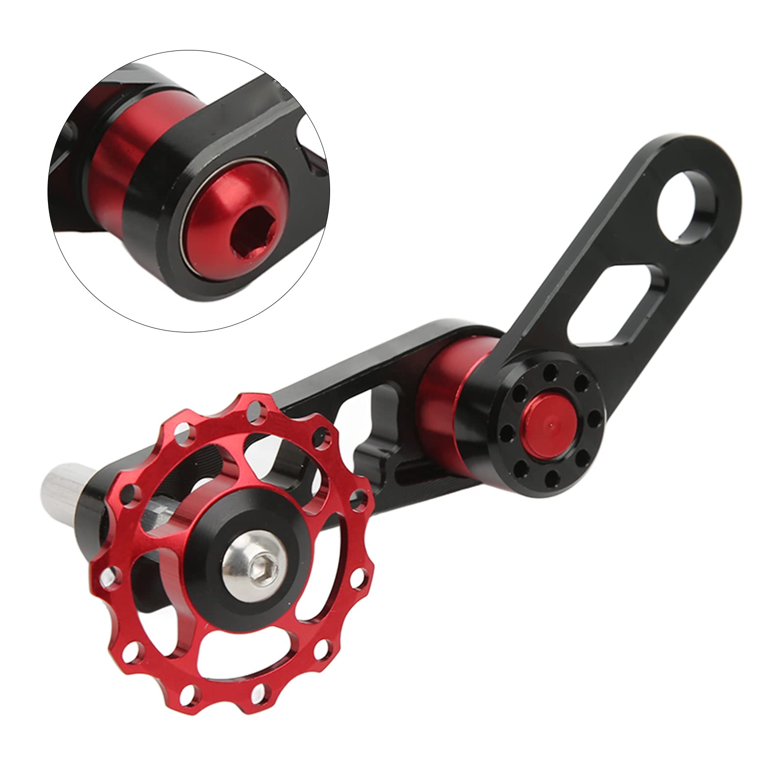 VBESTLIFE Single Speed Chain Tensioner - Aluminum Alloy Bicycle Chain Stabilizer for Folding Bikes - Single Speed Converter Replacement Part - Perfect for Urban Commuting & Bike Maintenance