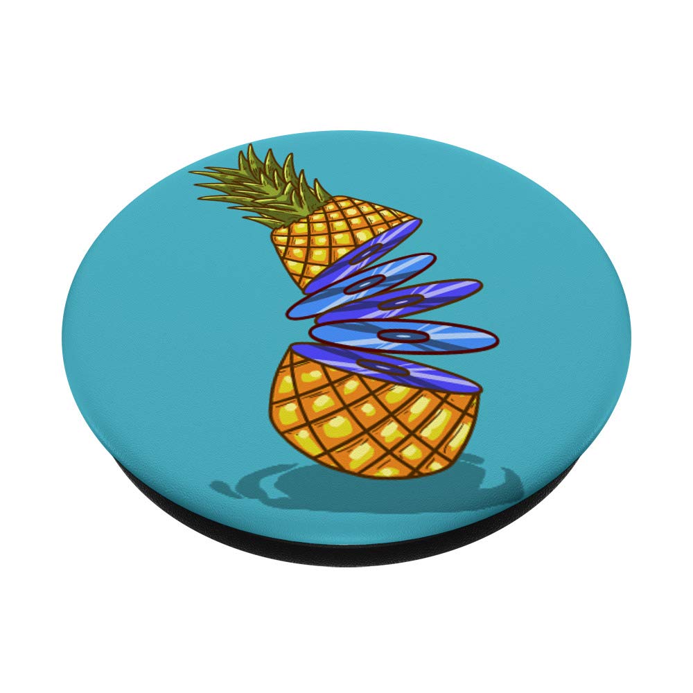 Funny Pineapple Slices CD - Tropical Fruit Design Blue Disc for Music Lovers | Perfect for Beach Parties, Summer Gifts & Tropical-Themed Decor