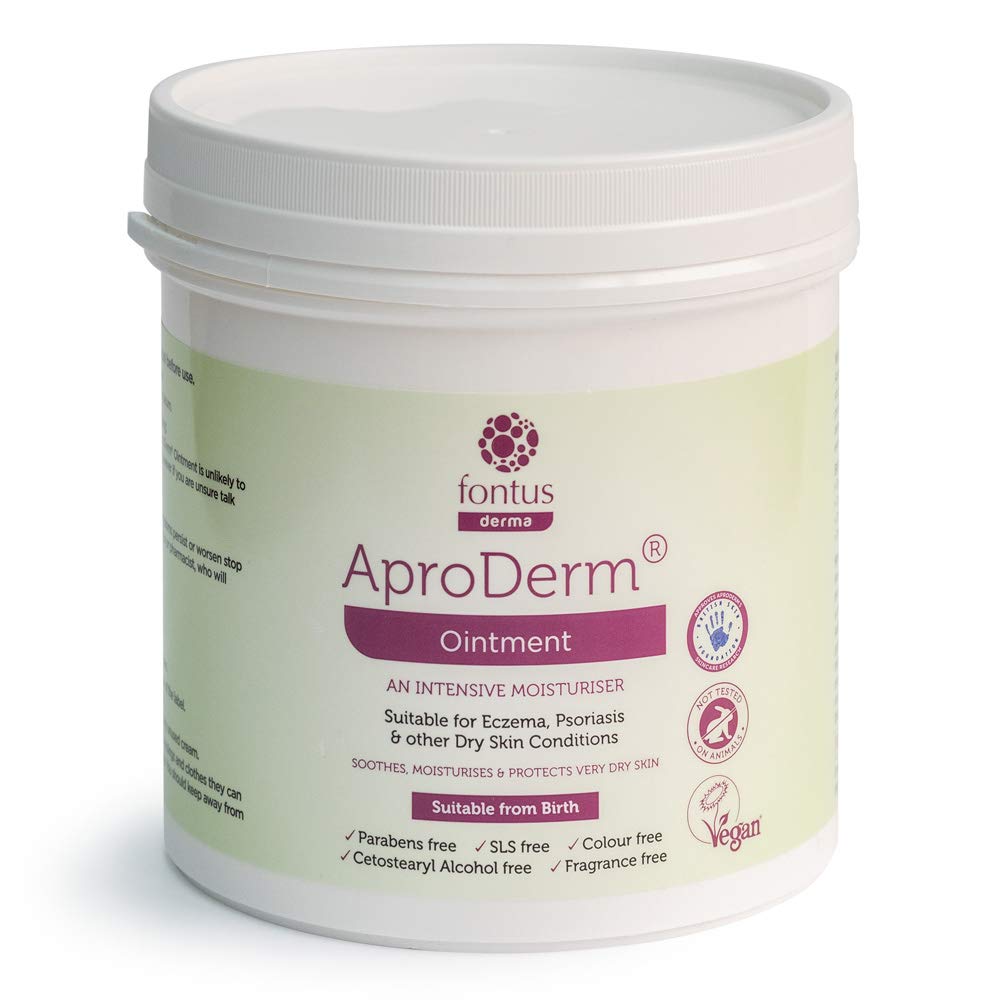 AproDerm Moisturizing Ointment 500g - Fragrance-Free Skin Protectant for Dry, Cracked Skin - Ideal for Eczema, Psoriasis & Dermatitis Relief