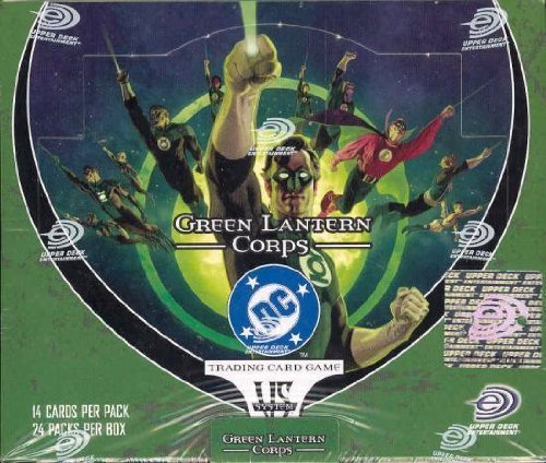 DC VS System Trading Card Game - Green Lantern Corps Booster Box (24 Packs) | Collectible Cards for Gameplay & Battles | Perfect for TCG Tournaments & Comic Con Events