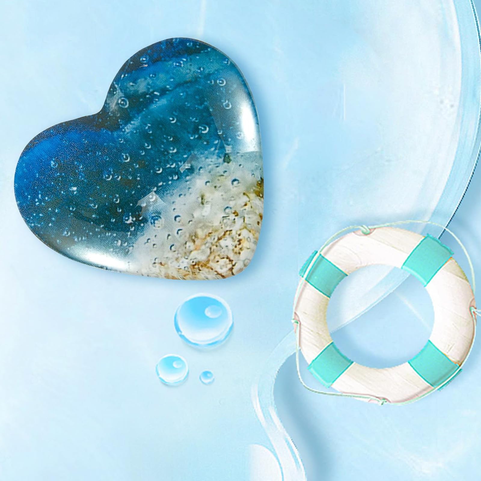 Heart-Shaped Glass Pocket Hug Token - Friendship Keepsake Gift for Women | Cute Positive Good Luck Charm for Birthday, Wedding, Christmas, Mother's Day & Valentine's Day | Perfect for Long-Distance Relationships, Best Friend Gifts & Emotional Support