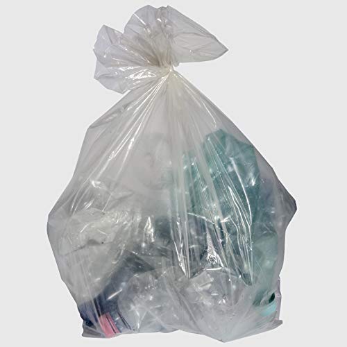 Heavy Duty 13 Gallon Trash Bags - 72 x 110 cm (28 x 43 inches) Large Garbage Bags, 10 Count - Strong Polyethylene Kitchen & Outdoor Waste Bags for Home, Office, Camping & Yard Cleanup