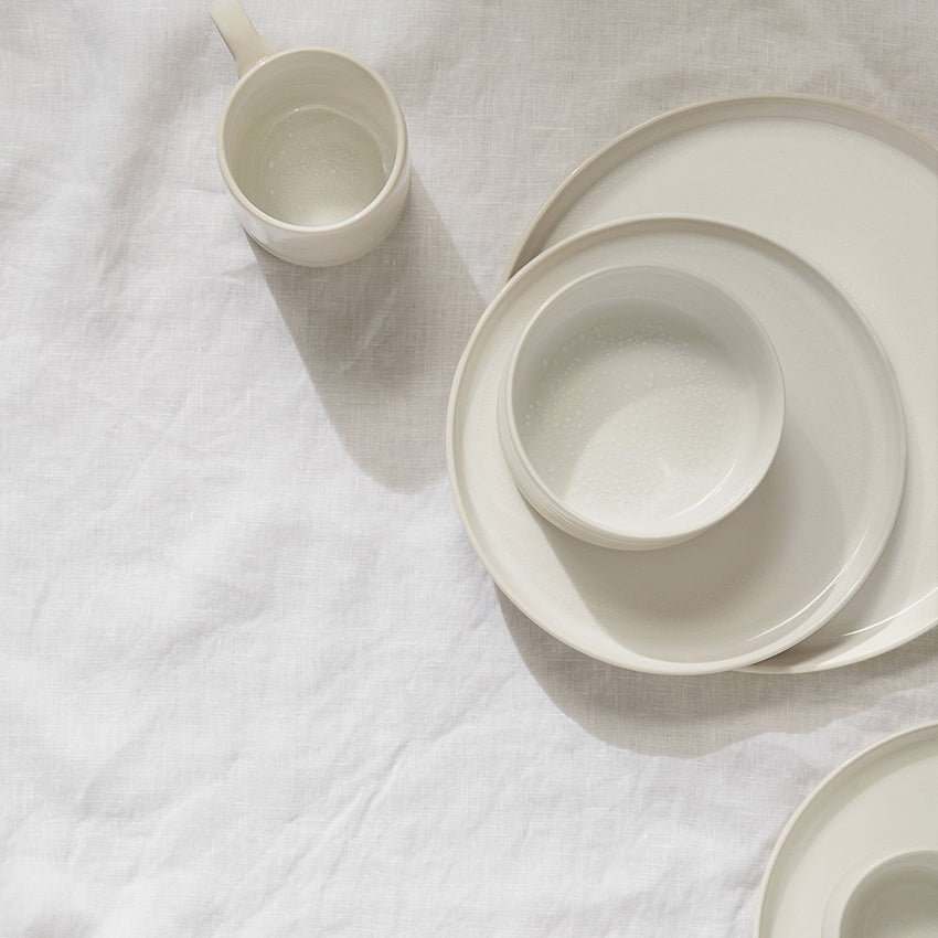 ASA Germany Re:Glaze White Ceramic Dinner Plate - Elegant Tableware for Fine Dining & Special Occasions