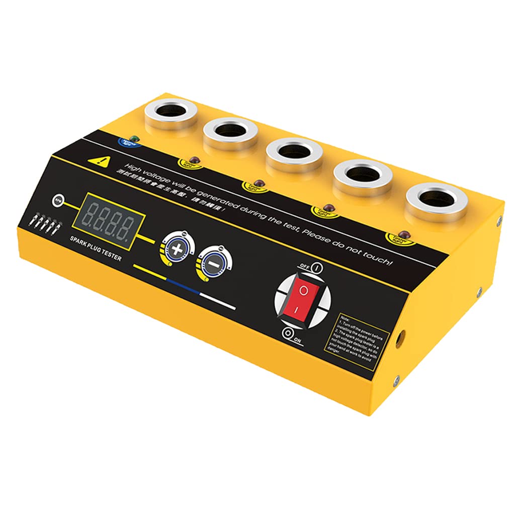 Professional Spark Plug Tester SPT360 - 110V Ignition System Analyzer with Adjustable 5-Hole Design for Automotive Diagnostics & Engine Tuning | Perfect for Mechanics, DIY Car Enthusiasts & Vehicle Maintenance