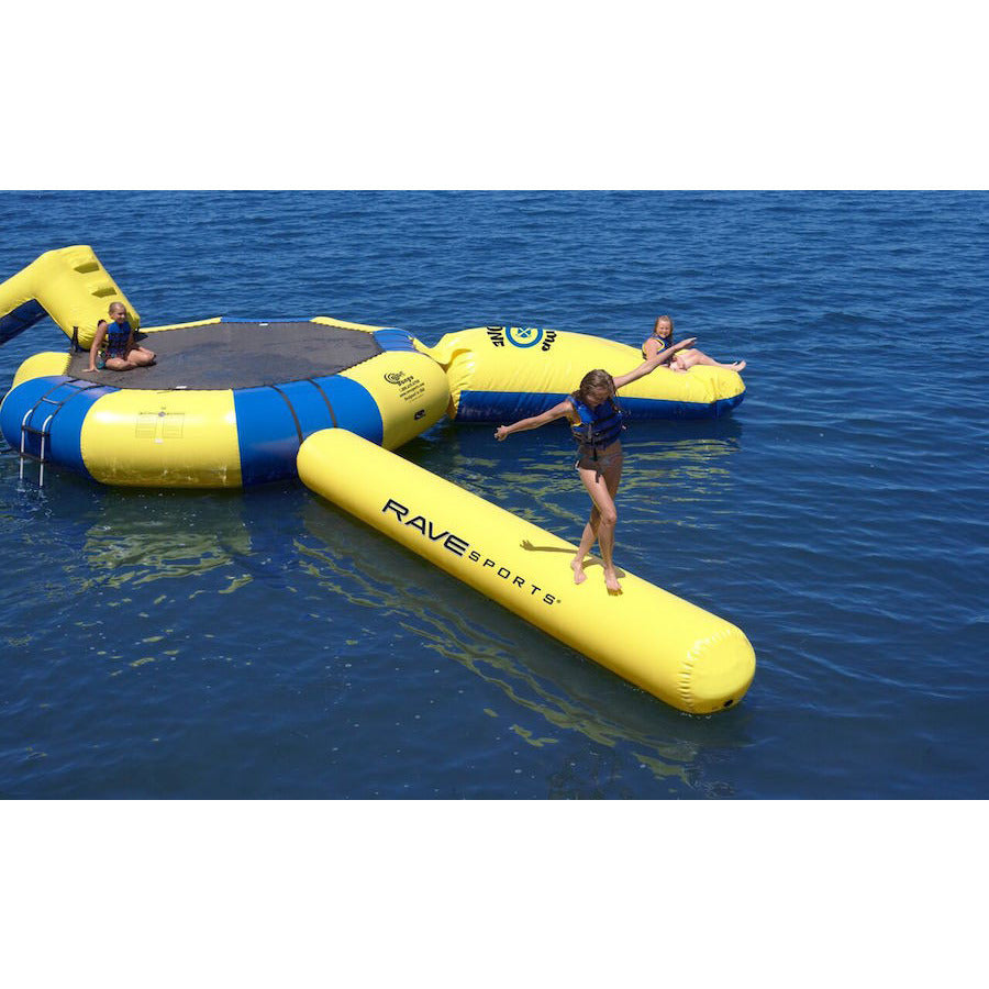 Rave Aqua Log Water Trampoline Attachment - Floating Bounce Accessory for Lake & Pool Fun | Perfect for Summer Water Games & Backyard Parties