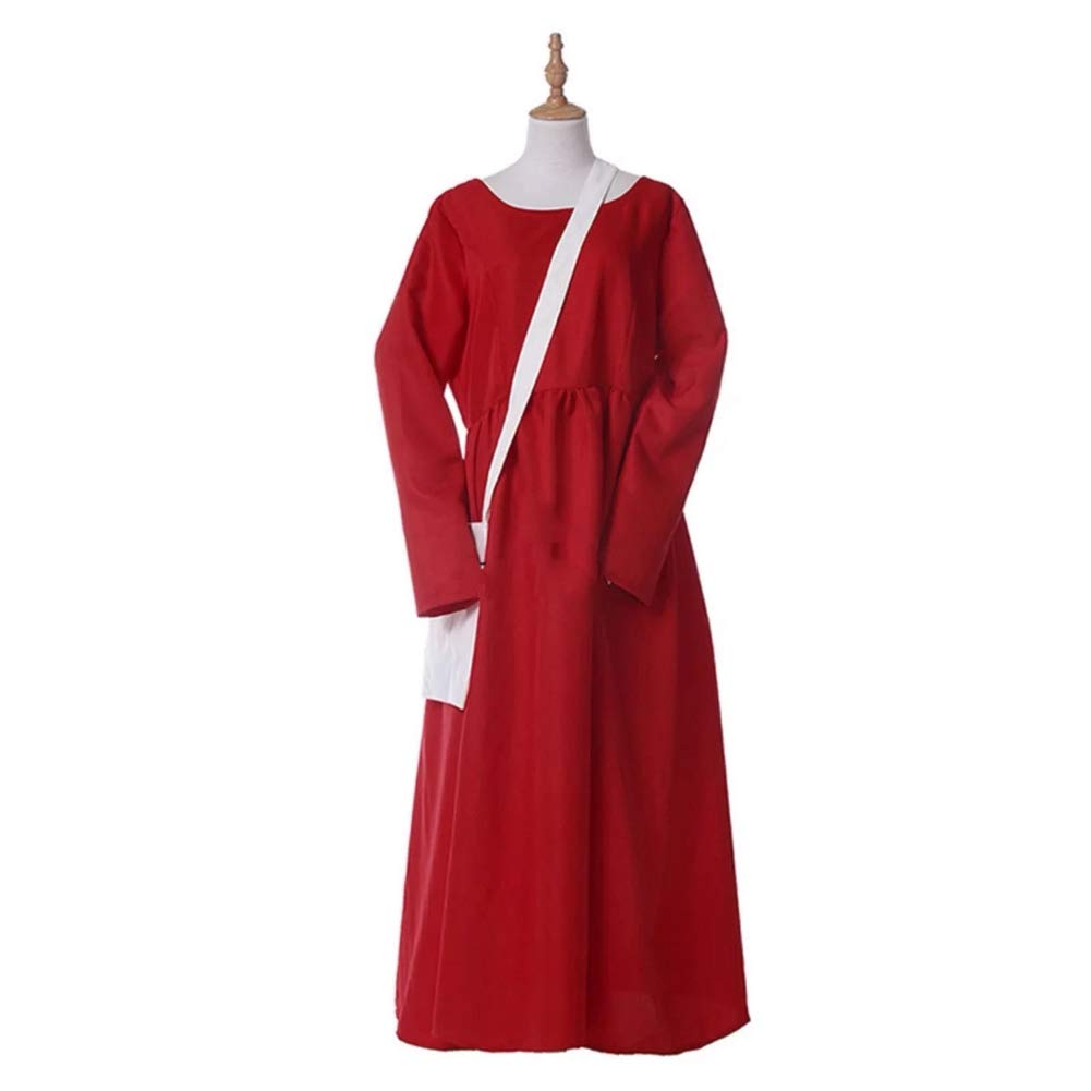 The Handmaid's Tale Offred Red Dress Costume - Women's TV Show Character Halloween Cosplay Outfit for Parties, Book Events & Feminist Protests