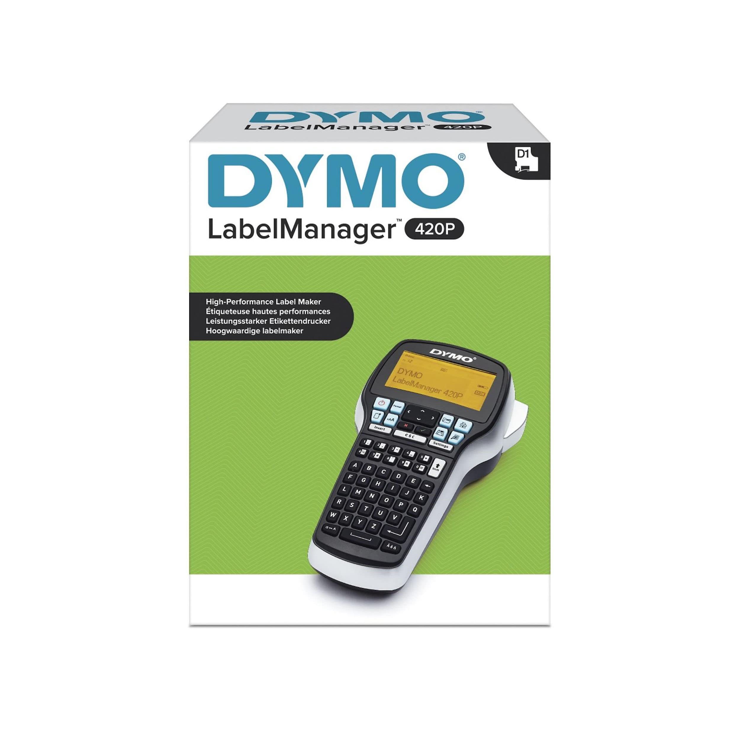 DYMO LM 420P Portable Label Maker Machine - Professional Handheld Label Printer for Office, Warehouse & Home Organization - Create Custom Labels for Files, Storage Boxes & Equipment