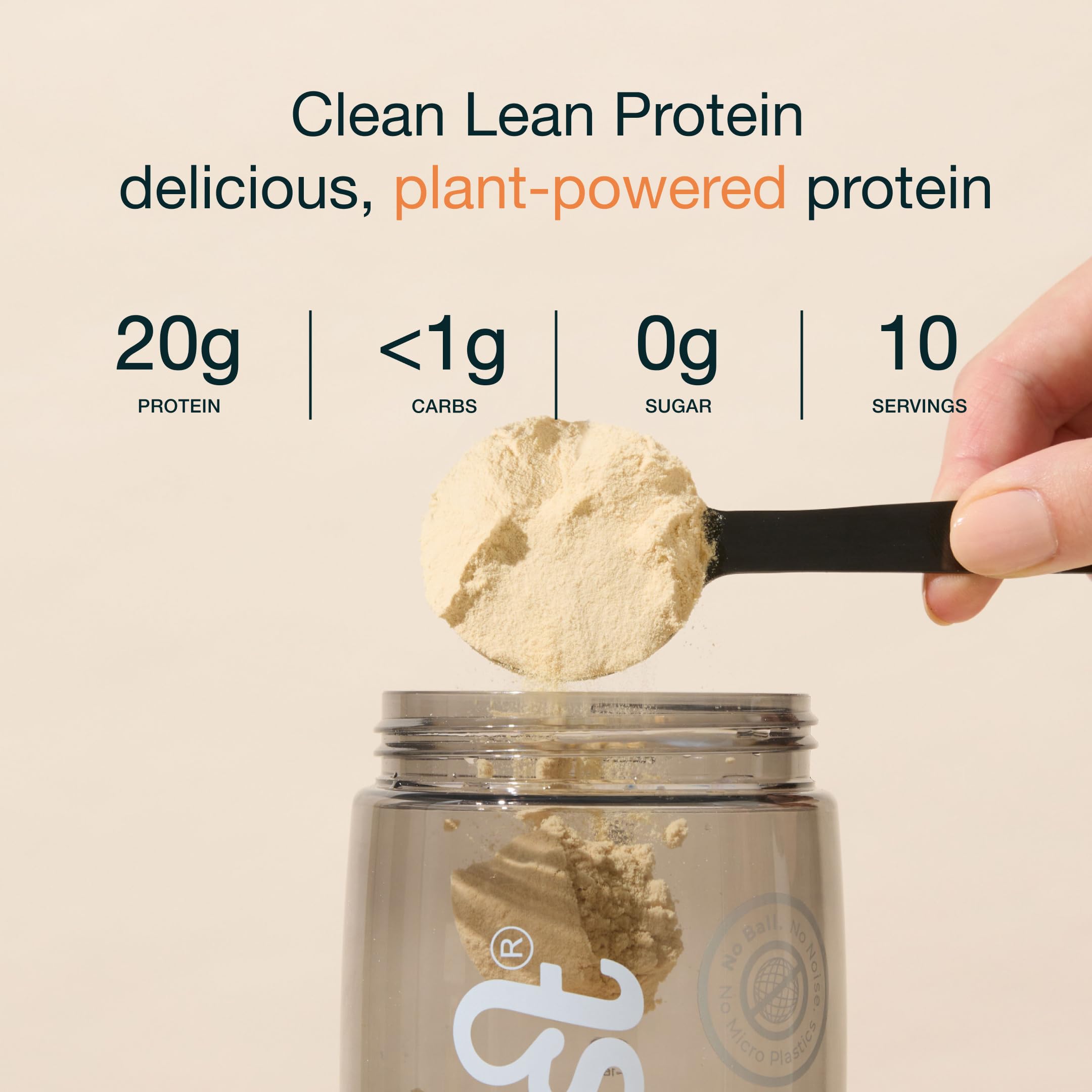 Nuzest Vegan Pea Protein Powder - Clean Lean Plant-Based Protein Supplement, Dairy Free, Gluten Free, Non-GMO, Wild Strawberry Flavor (8.8 oz, 10 Servings) | Post-Workout Recovery & Healthy Smoothie Boost