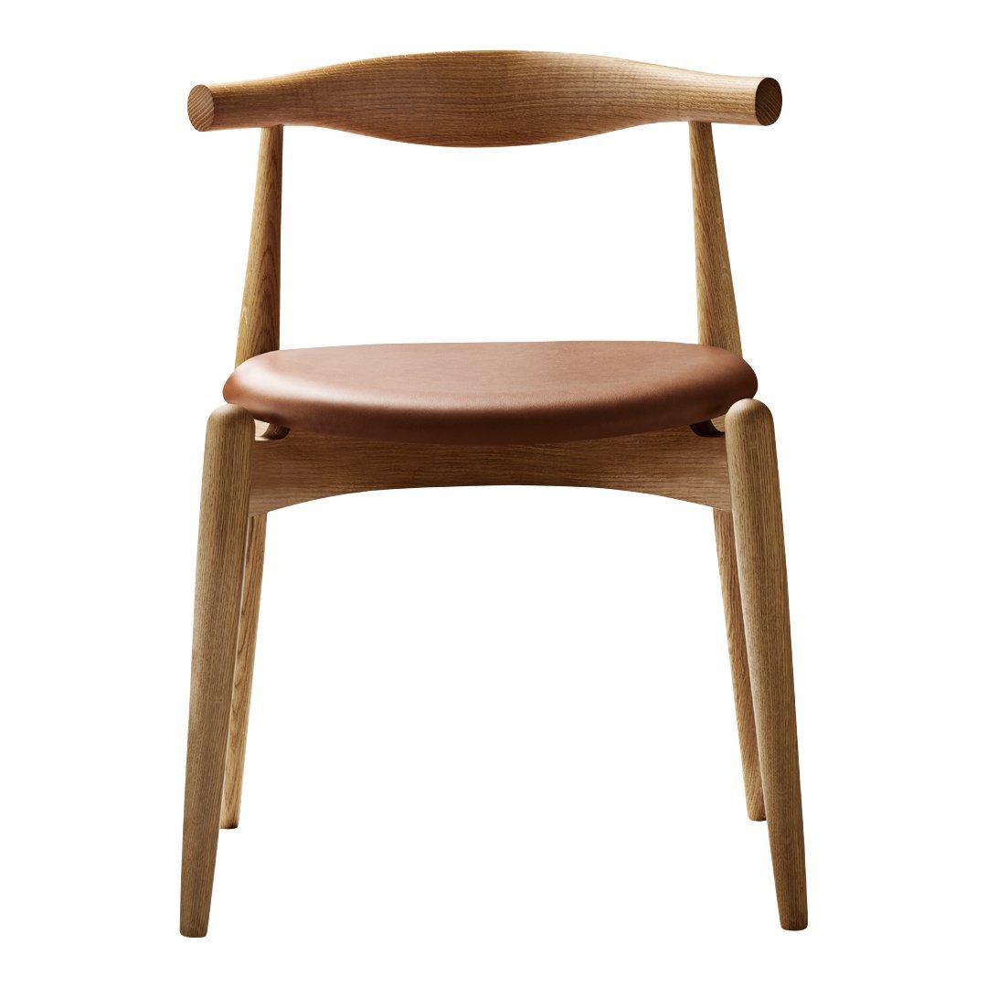CH20 Elbow Chair - Solid Wood Modern Accent Chair for Living Room, Bedroom, or Office - Comfortable & Stylish Seating for Relaxing, Reading, or Working