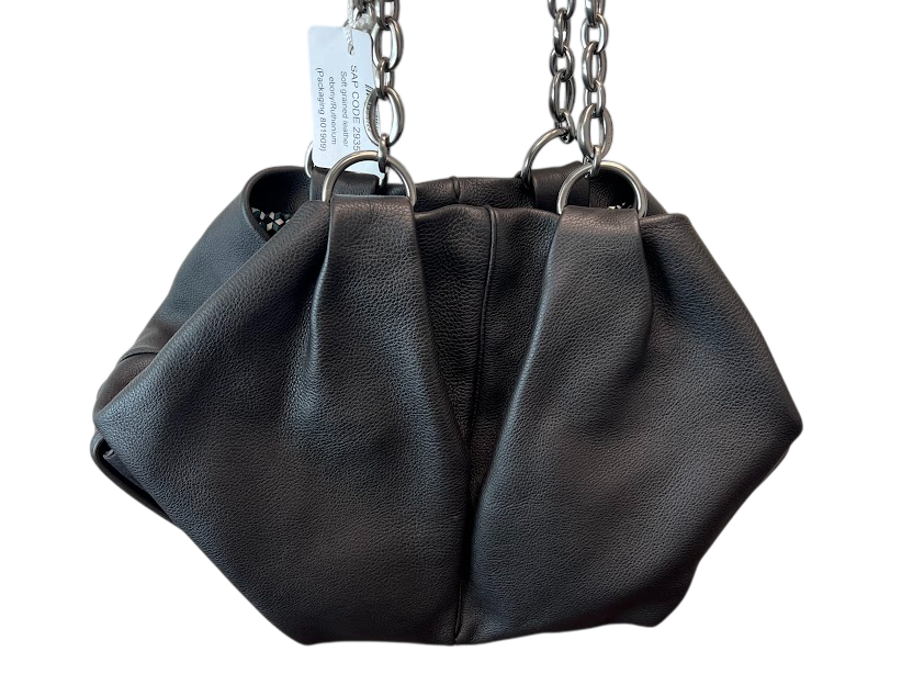 Bvlgari Chiara Collection Black Leather Handbag for Women - Luxury Designer Purse for Evening, Party & Special Occasions