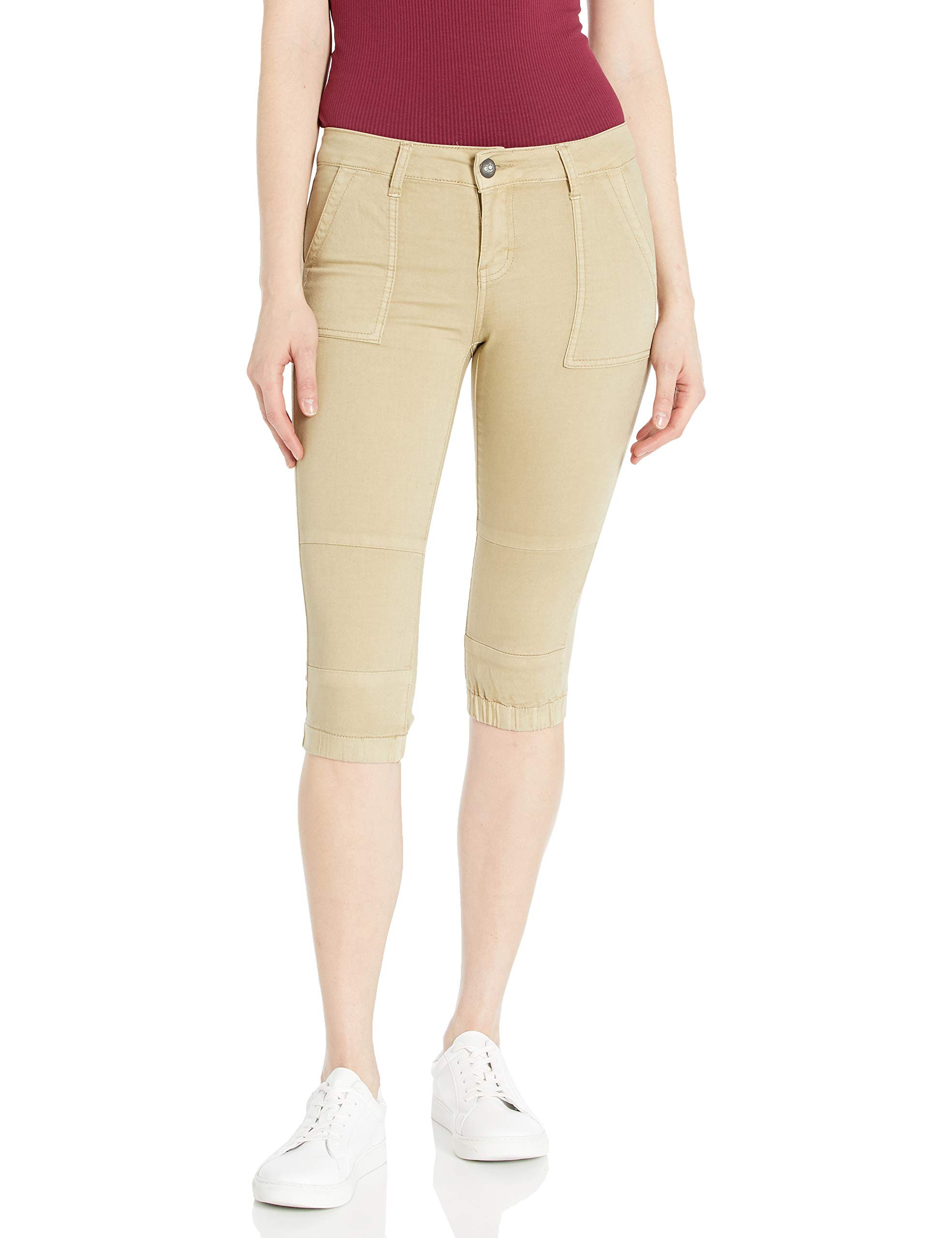 COVER GIRL Women's Stretch Denim Shorts - High Waisted Bermuda Capri Jeans for Juniors | Ripped or Basic Styles | Perfect for Summer, Beach & Casual Outfits