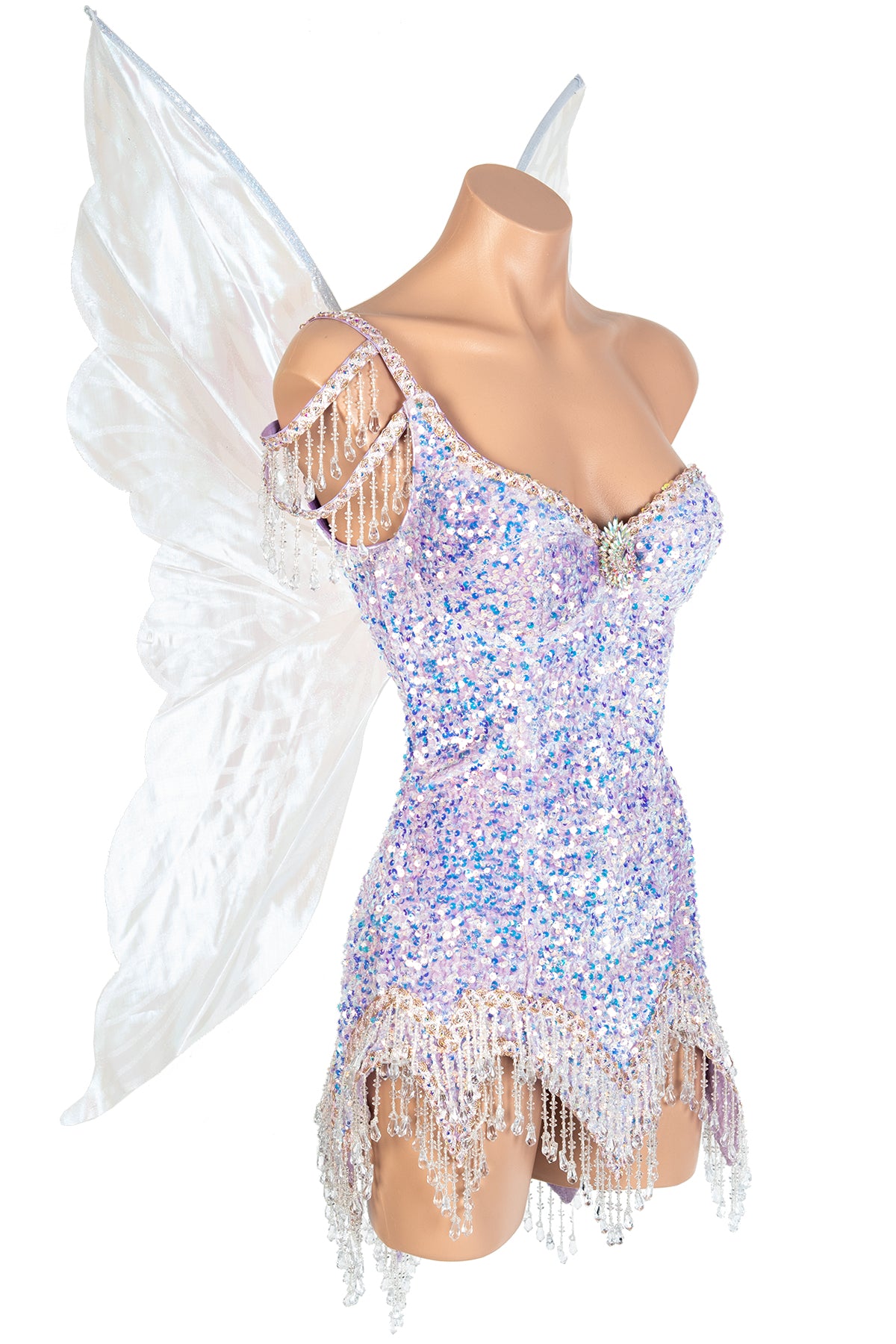 Sparkling Iridescent Strapless Fairy Wings for Costumes, Cosplay & Photo Shoots – Perfect for Halloween, Parties & Fantasy Events