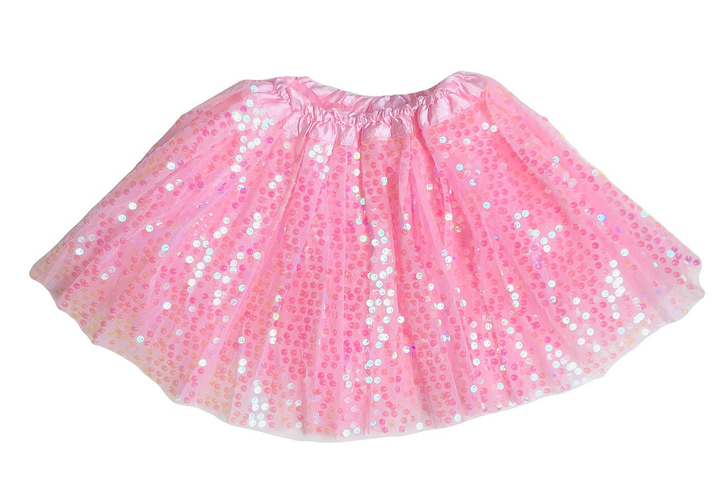 Sparkly Pink Sequin Tutu Skirt for Girls Age 2-6 Years - Perfect for Dance Recitals, Birthday Parties & Dress-Up Play