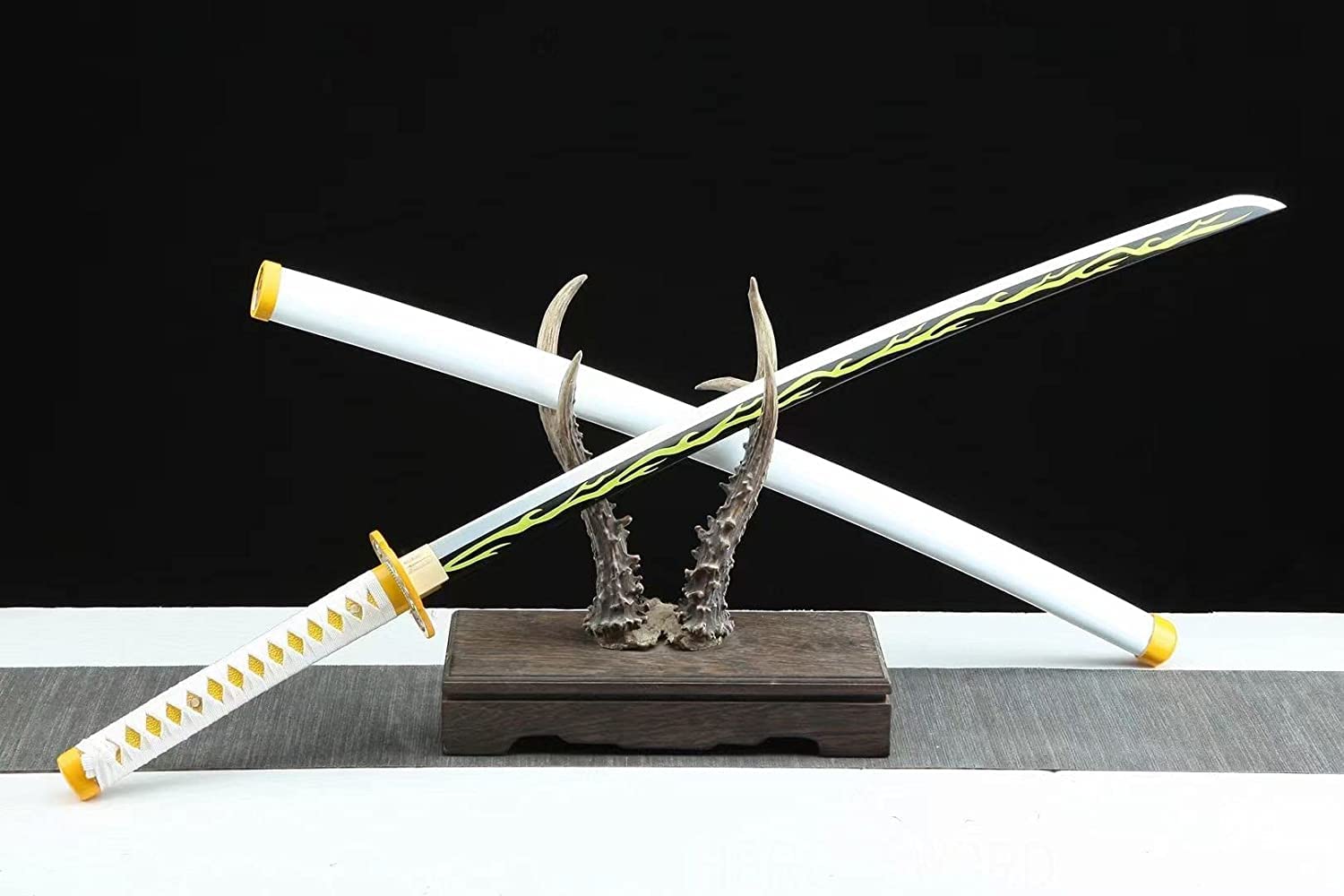 Demon Slayer Sword - Handmade 1060 Carbon Steel Samurai Katana with Full Tang Sharp Blade | Authentic Japanese Anime Sword for Cosplay, Collection & Martial Arts Training | Perfect Gift for Anime Fans & Sword Enthusiasts