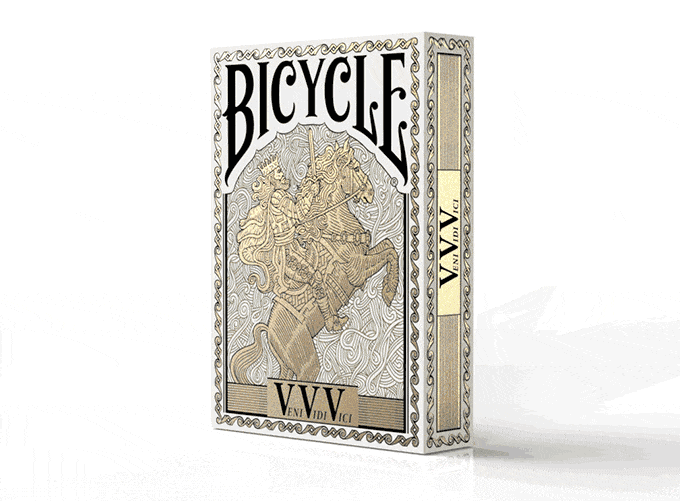 Veni Vidi Vici Metallic Bicycle Playing Cards - Premium Poker Deck for Magic Tricks, Card Games & Collectors (Gift Idea for Card Enthusiasts)