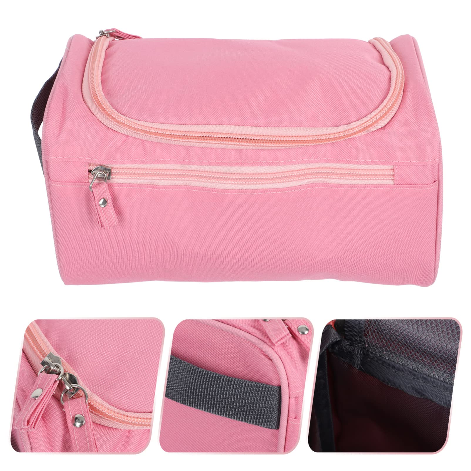HEALLILY 1pc Travel Makeup Bag - Waterproof Cosmetic Organizer & Toiletry Pouch for Women | Compact Lightweight Oxford Cloth Storage | Perfect for Airplane Carry-on, Gym, Beach Trips & Daily Essentials