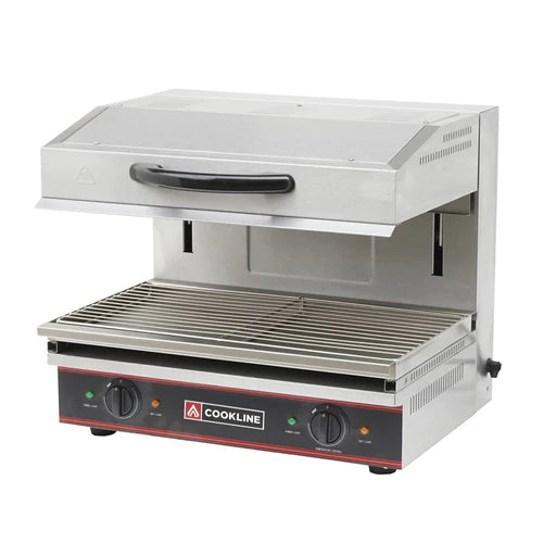 Cookline ES23 23-Inch Commercial Electric Countertop Salamander Broiler - 220V Heavy Duty Restaurant Equipment for Perfect Grilling, Melting & Toasting - Ideal for Pizzerias, Steakhouses & Catering Businesses