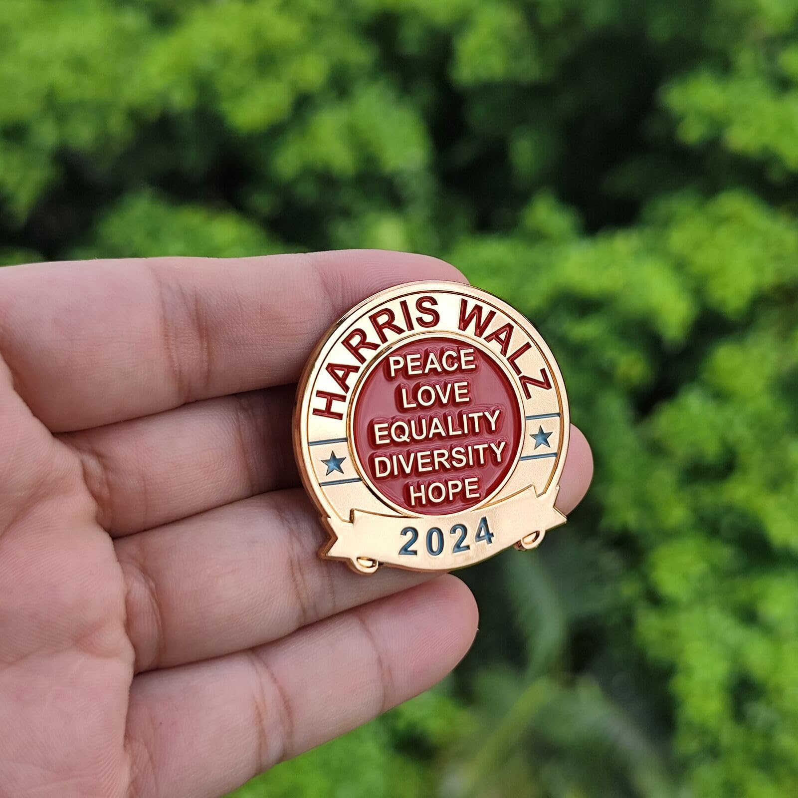 RBG Pin - Women Girl Power Feminist Badge - Notorious I Dissent Lapel Pin - Tribute to Ruth Bader Ginsburg & Kamala Harris - Justice Themed Brooch for Clothing, Bags, Backpacks & Hats - Perfect for Political Rallies, Women's Rights Events & Supreme Court Supporters