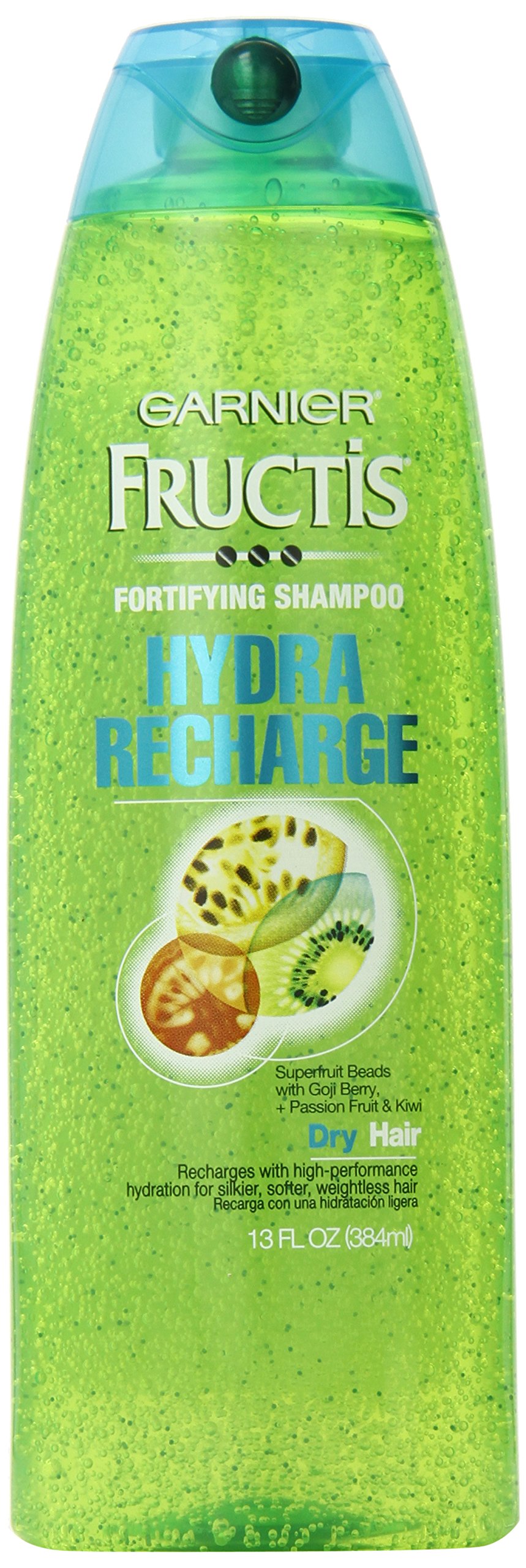 Garnier Fructis Hydra Recharge Shampoo for Dry Hair - 13.5 oz (384ml) - Moisturizing & Nourishing Formula - Perfect for Daily Hair Care Routine
