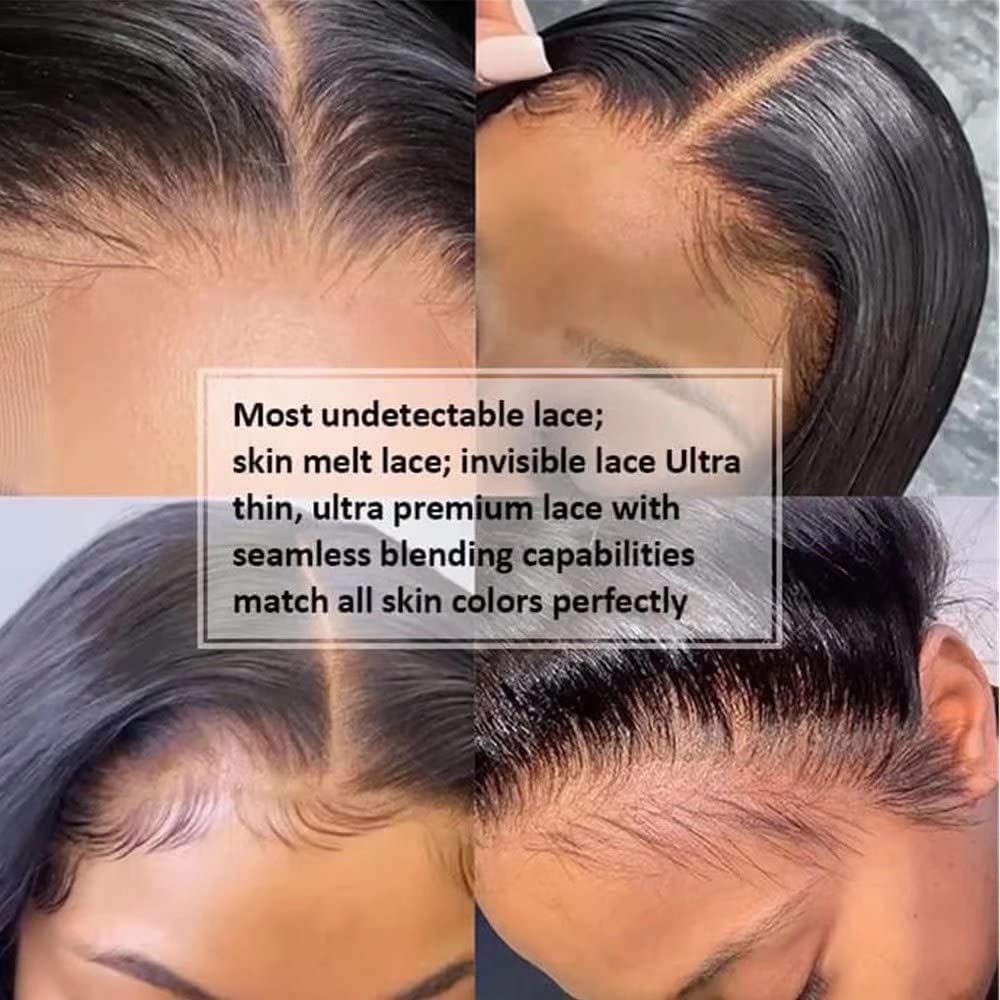 Imeya 13x6 HD Lace Front Wig - 180% Density Brazilian Virgin Human Hair Deep Wave Wig with Pre-Plucked Baby Hair & Transparent Lace - Natural Looking Curly Lace Front Wig for Black Women (14 Inch) - Perfect for Daily Wear, Special Occasions & Protective Styling
