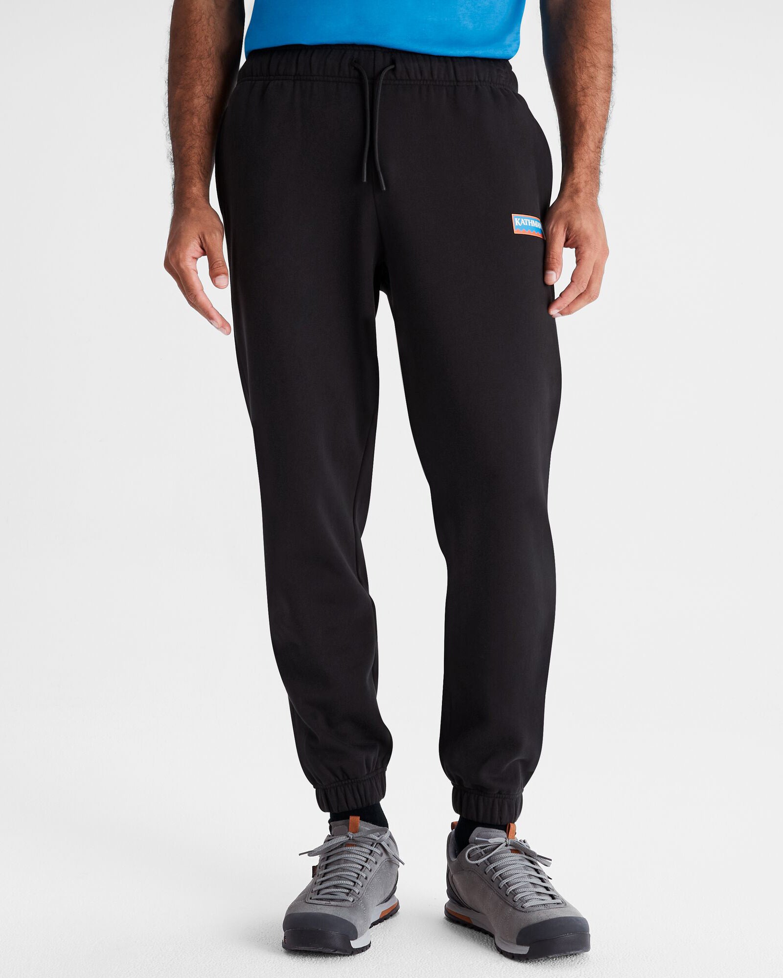Heritage Logo Men's Lightweight Breathable Joggers - Black Stingray | Comfortable Athletic Pants for Running, Gym & Casual Wear