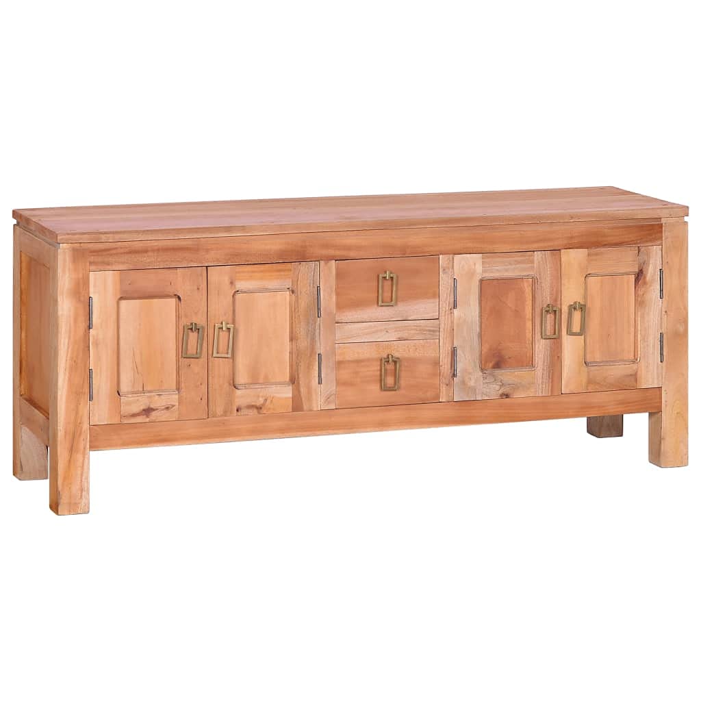 Antique TV Stand with 2 Drawers & 4 Doors - 43.3