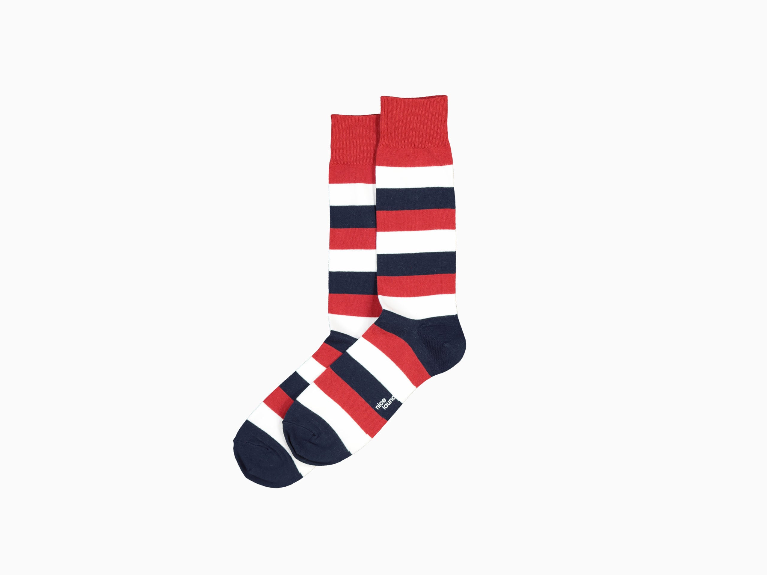 Mid Stripe Red/White/Navy Sneakers - Comfortable Casual Shoes for Men & Women | Perfect for Running, Walking & Everyday Wear