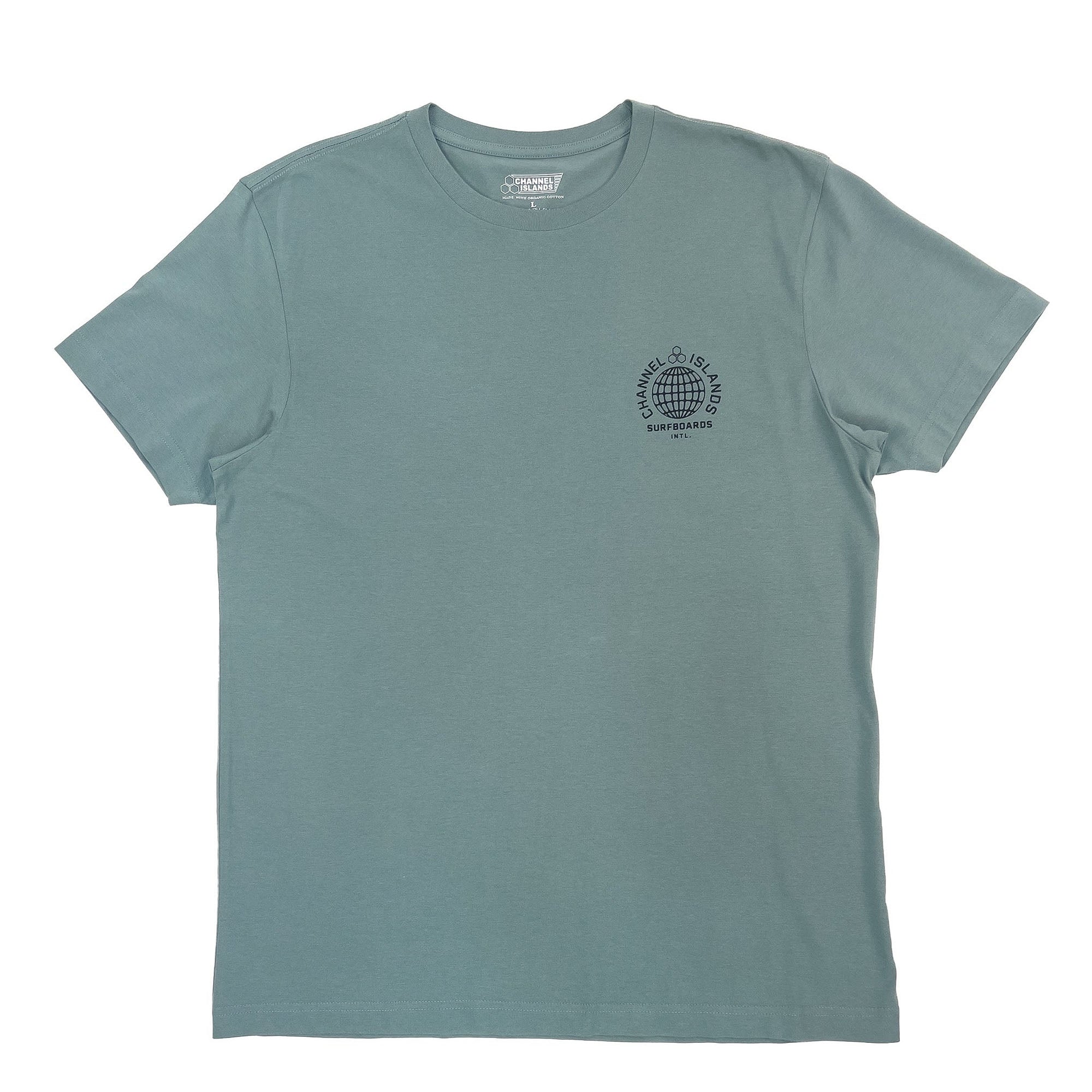 Channel Islands Panther Int Men's Short Sleeve T-Shirt - Blue Haze | Comfortable Casual Wear for Surfing, Beach & Everyday Outfits