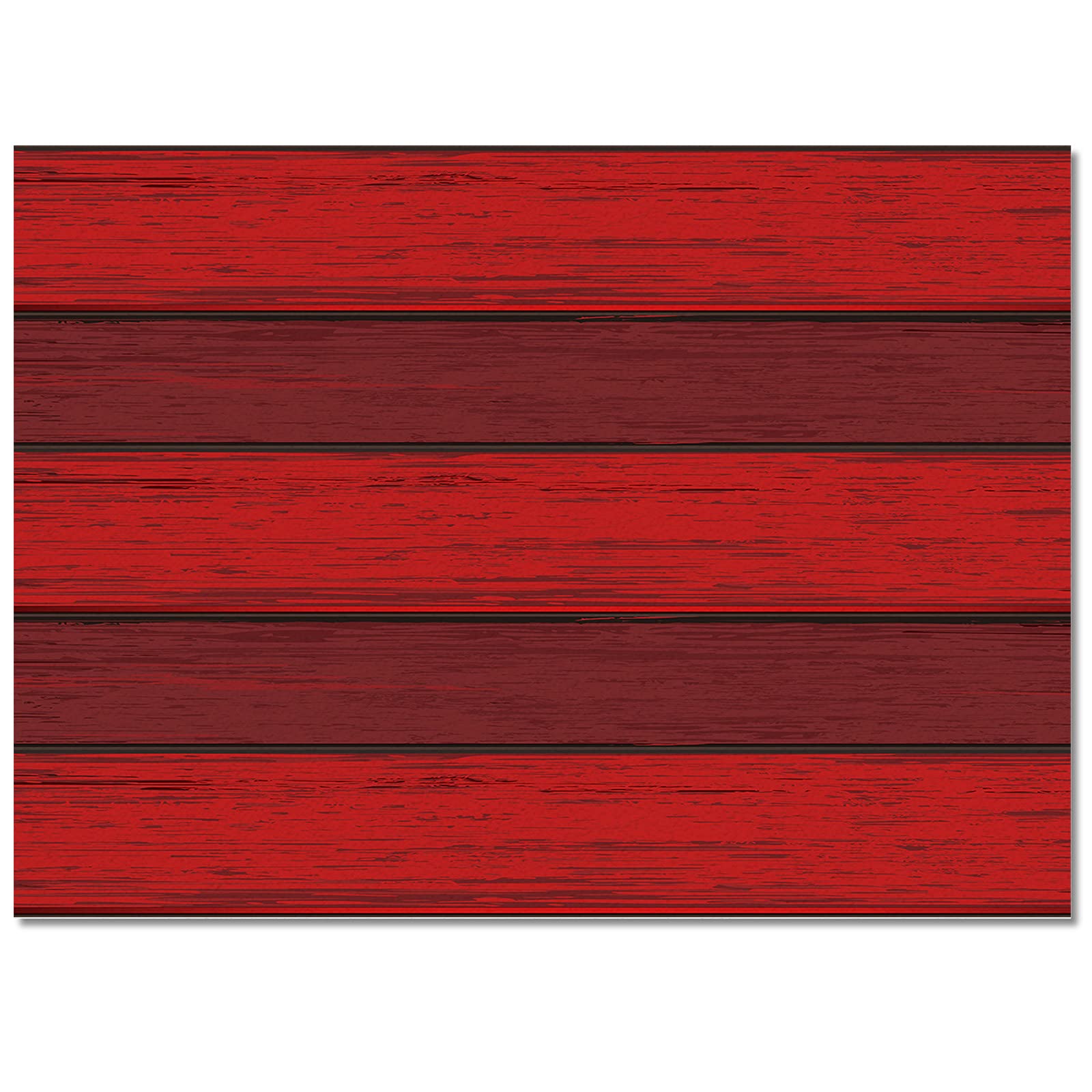 Rustic Red Barn Wood Area Rug 2'7