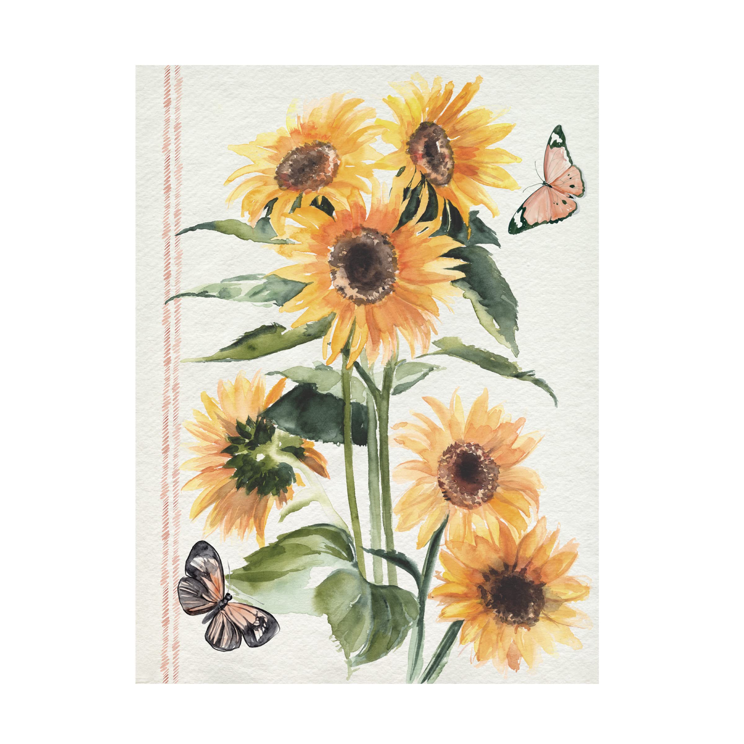 Jennifer Paxton Parker 'Autumn Sunflowers I' Canvas Wall Art Print - Handmade Floral Painting for Living Room, Bedroom & Office Decor - Perfect Gift for Home & Wedding