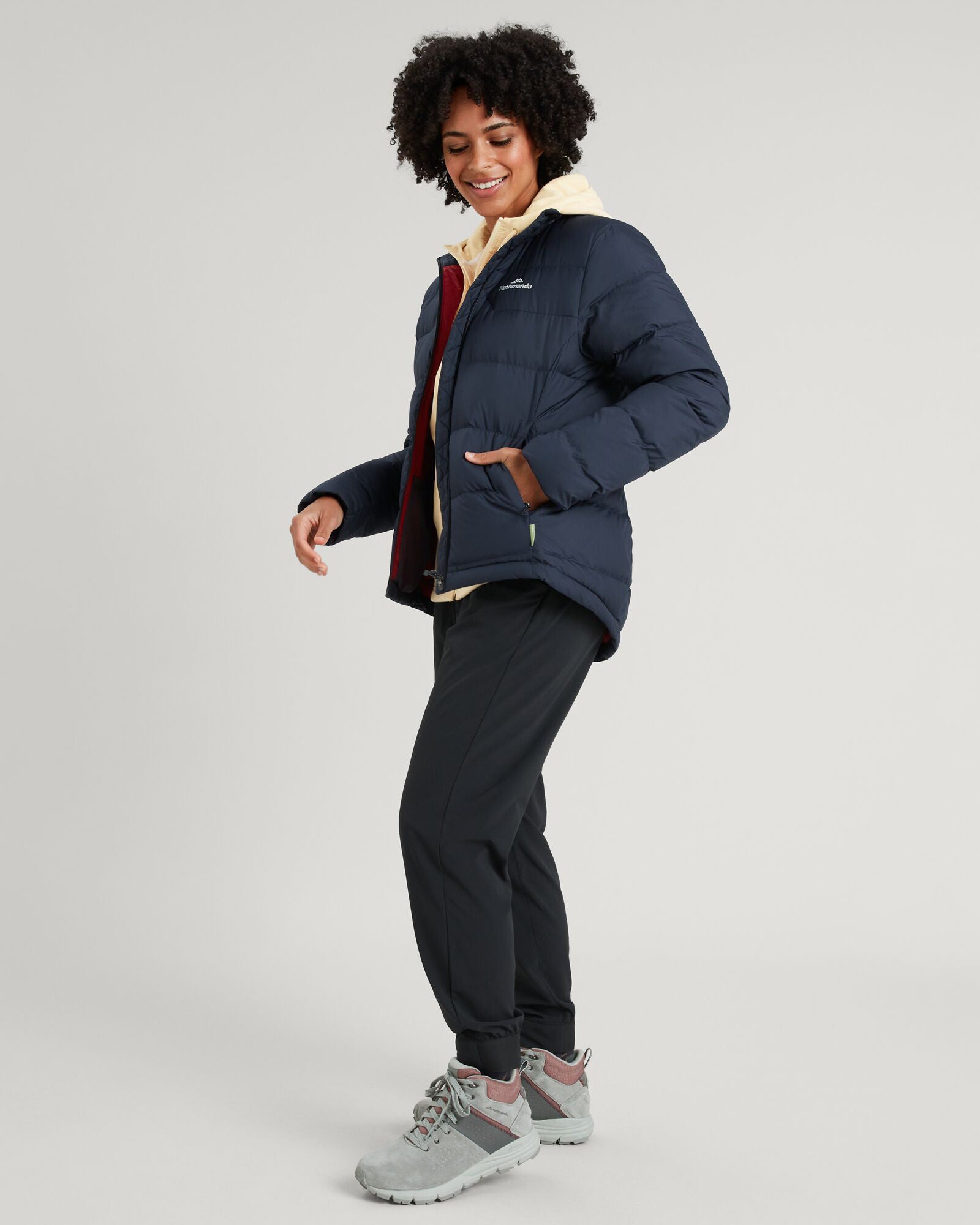 Women's Epiq Down Jacket - Waterproof Winter Coat with Hood, Lightweight Warm Puffer Jacket for Cold Weather (Midnight Navy) - Perfect for Skiing, Hiking & Outdoor Activities