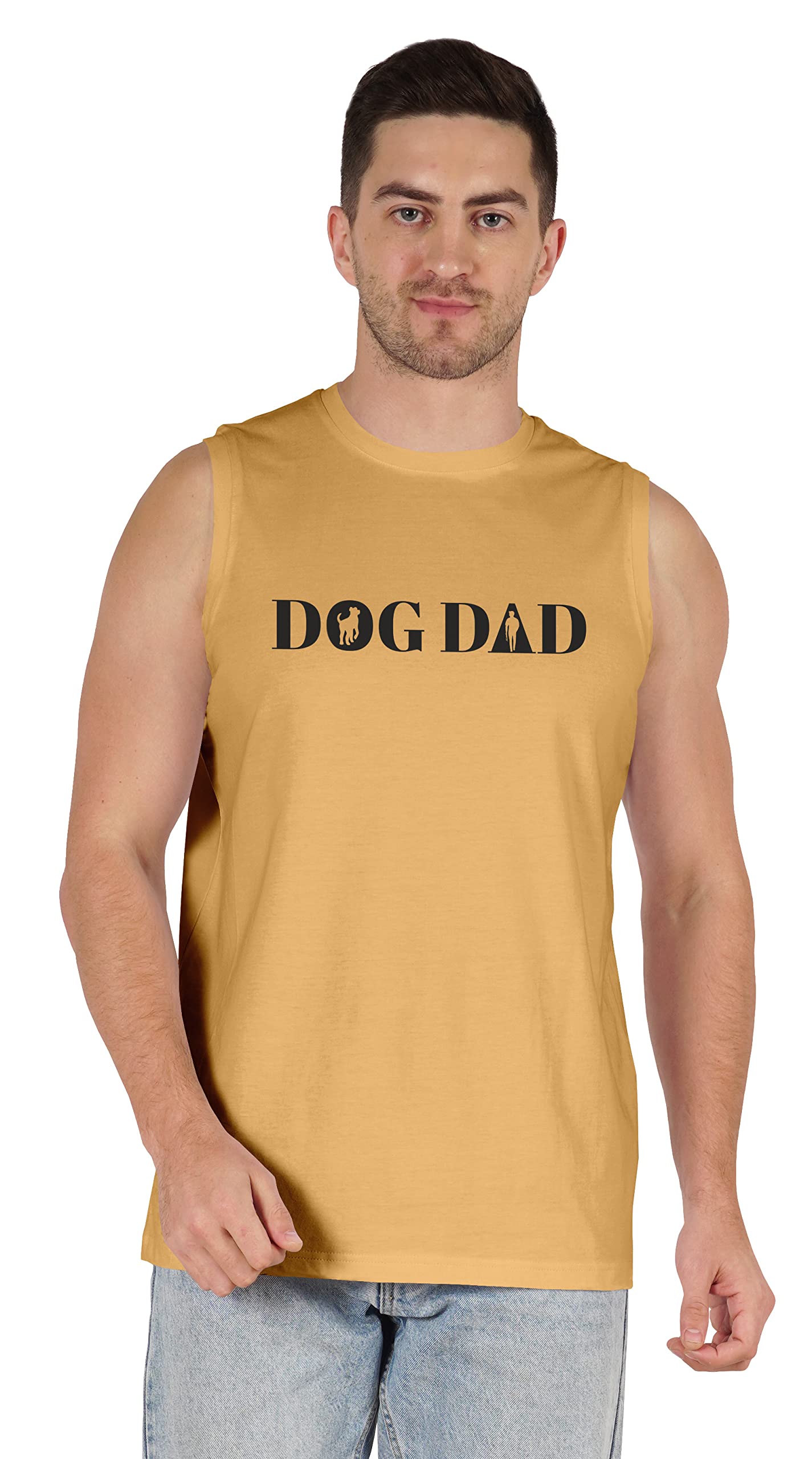 Inkmeso Men's T-Shirt - Funny Dog Dad Graphic Tee for Dog Lovers | Perfect Gift for Dog Fathers & Pet Parents | Casual Wear, Dog Park Outings & Father's Day