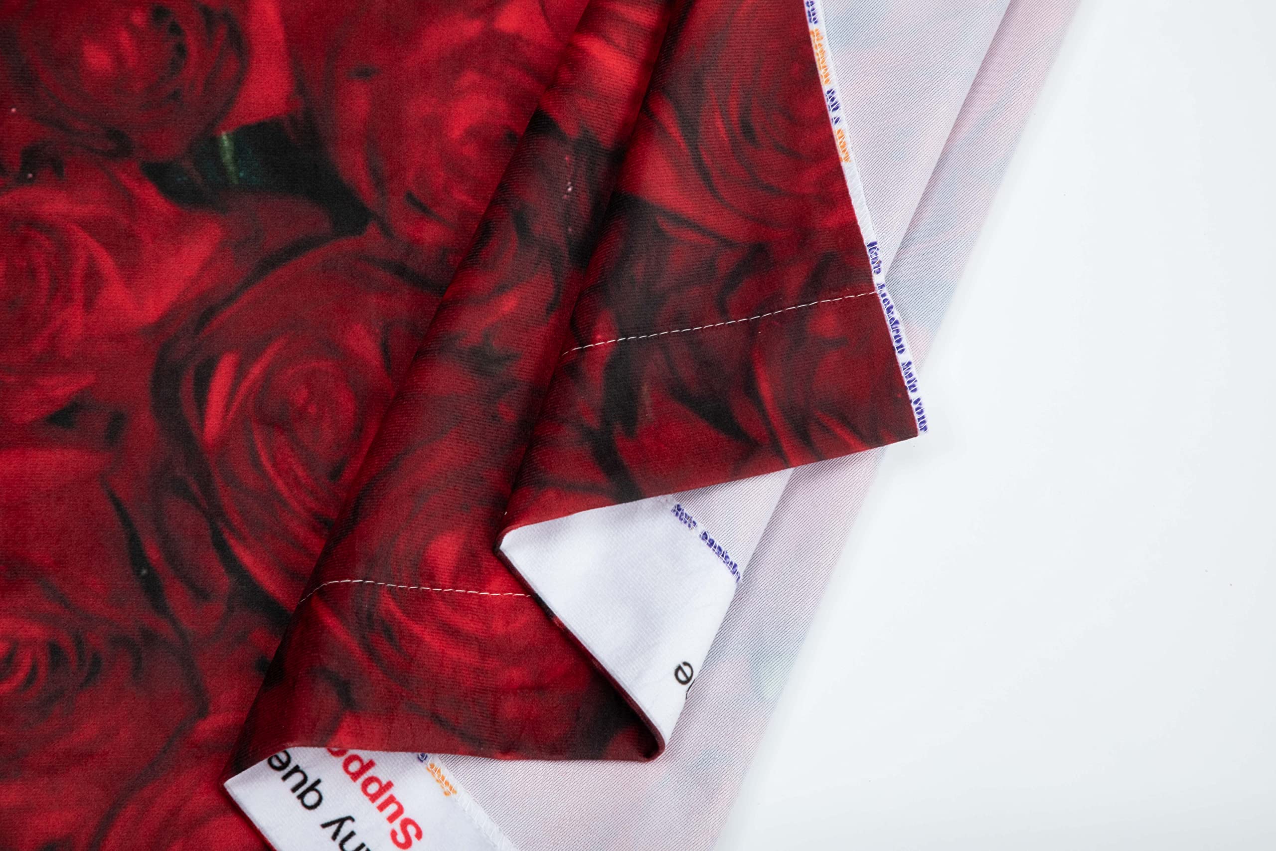 8x8ft Valentine's Day Backdrop - Red Rose Wedding Photography Background Floral Bridal Party Decor for Photo Booth Props | Perfect for Wedding Receptions, Bridal Showers & Anniversary Celebrations