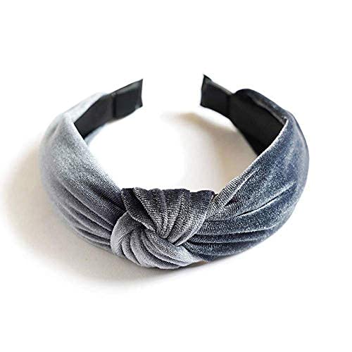 Trendy Club 3Pcs Velvet Hair Bands for Women - Handmade Twist Knot Turban Headbands, Soft Stretch Hair Hoops, Fashion Hair Accessories for Workout, Yoga, Running & Daily Use