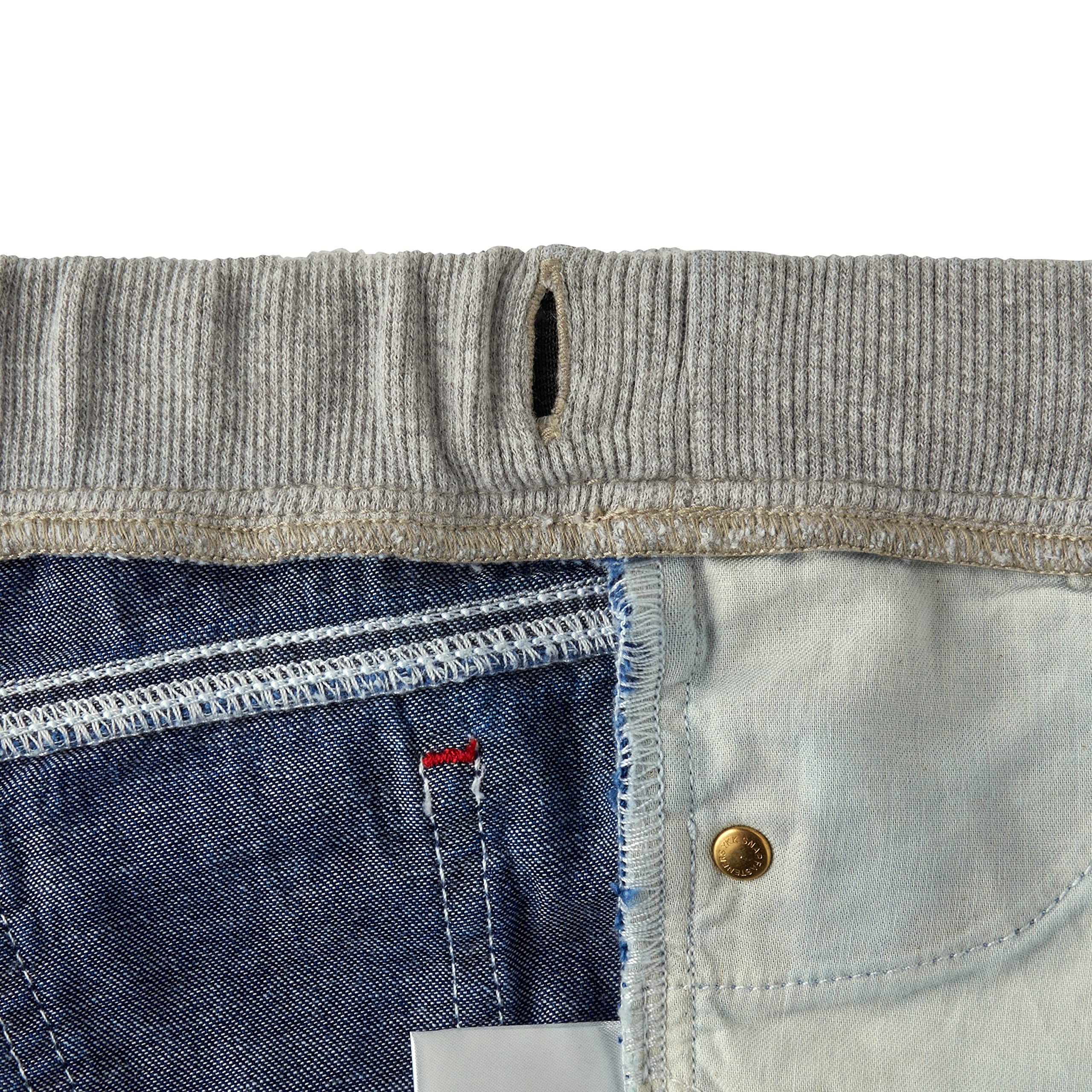 10-3205-490 Boys Girls Denim Pants - Classic Hickory Blue Jeans with Logo for Kids & Baby | Durable Children's Clothing for School, Play & Everyday Wear