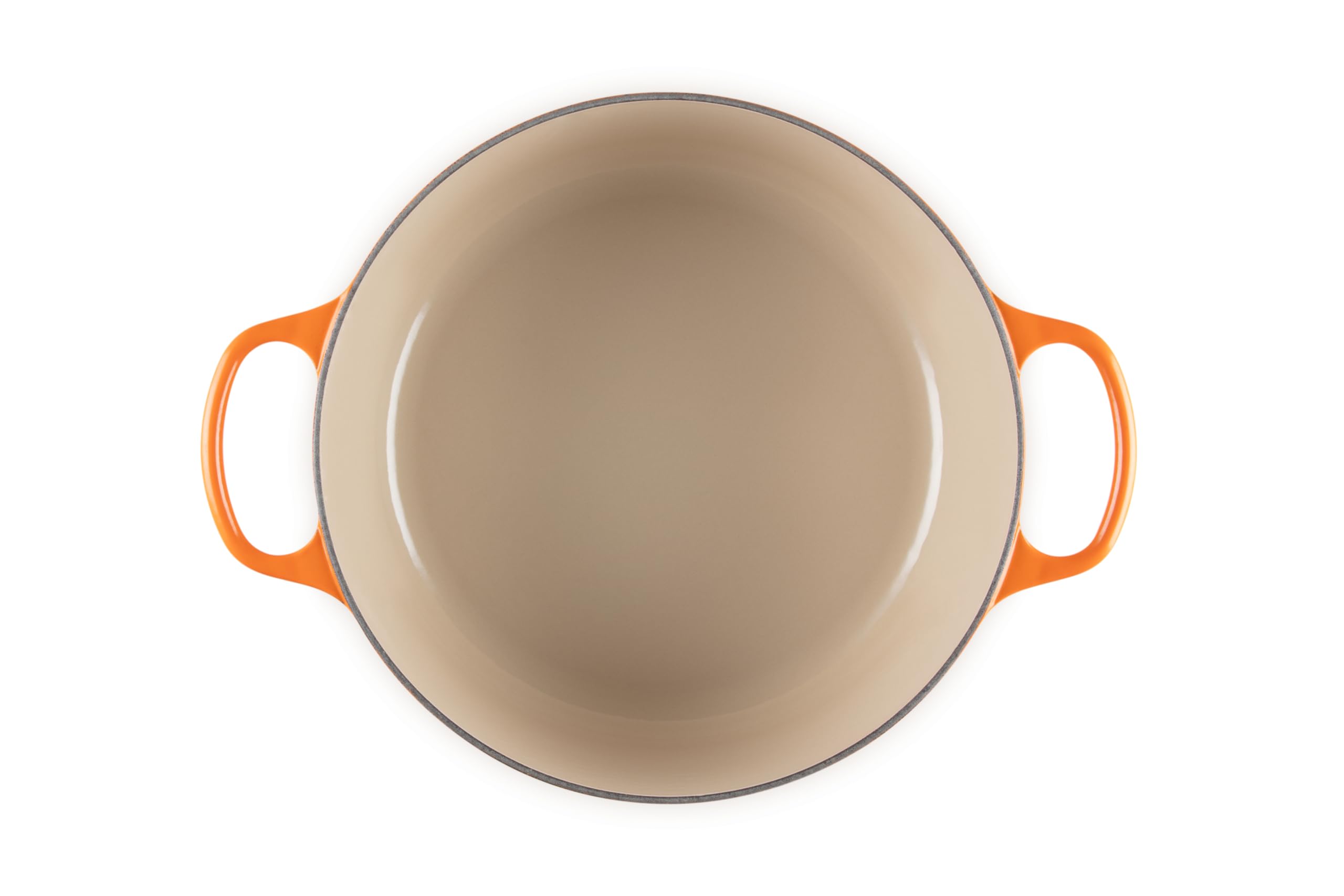 Le Creuset Enameled Cast Iron Signature Round Dutch Oven 7.25 Quart - Flame Red - Premium Cookware for Braising, Stewing & Baking - Perfect for Soups, Casseroles & Family Dinners