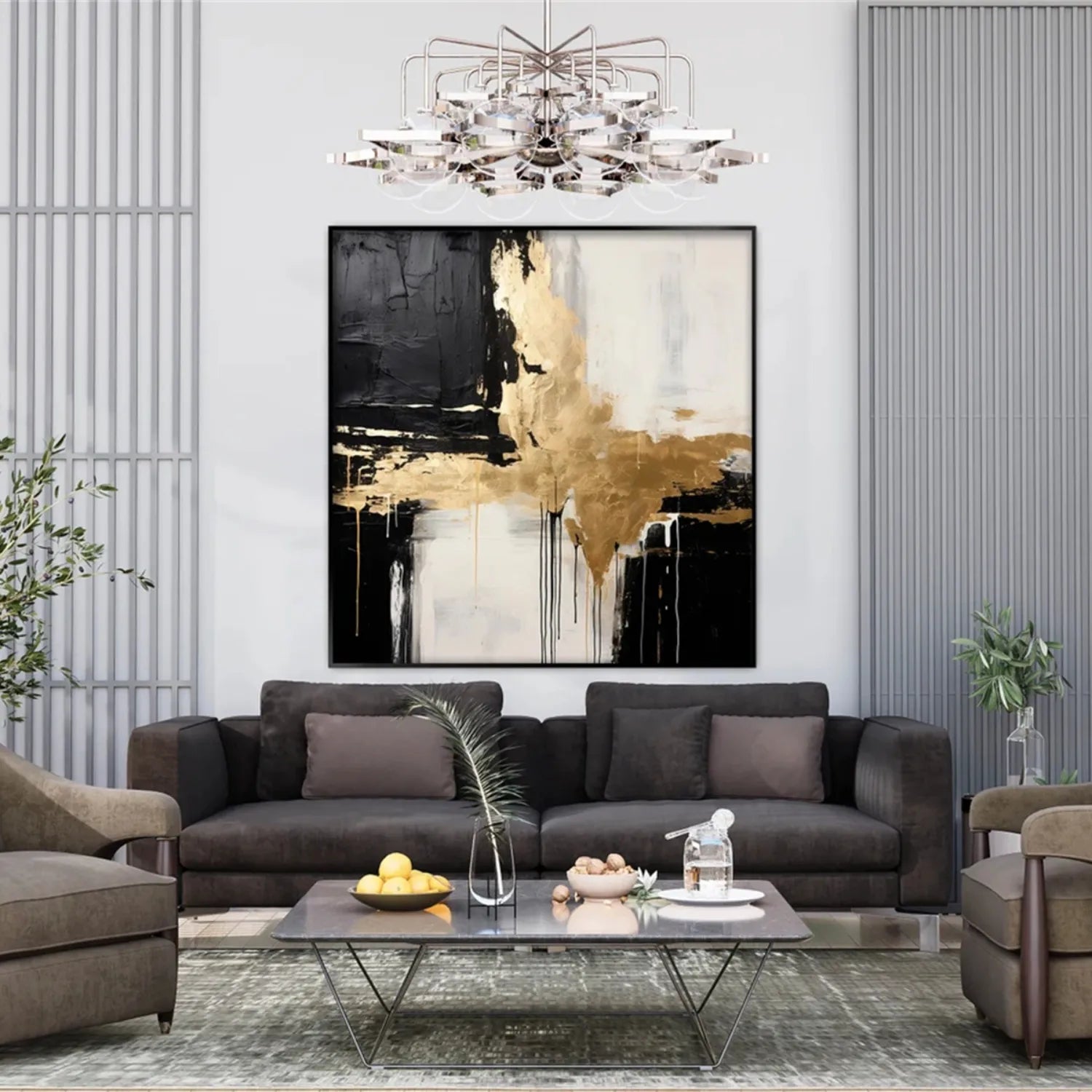 Abstract Painting #AB 246 - Modern Wall Art for Home & Office Decor - Perfect for Living Room, Bedroom or Workspace