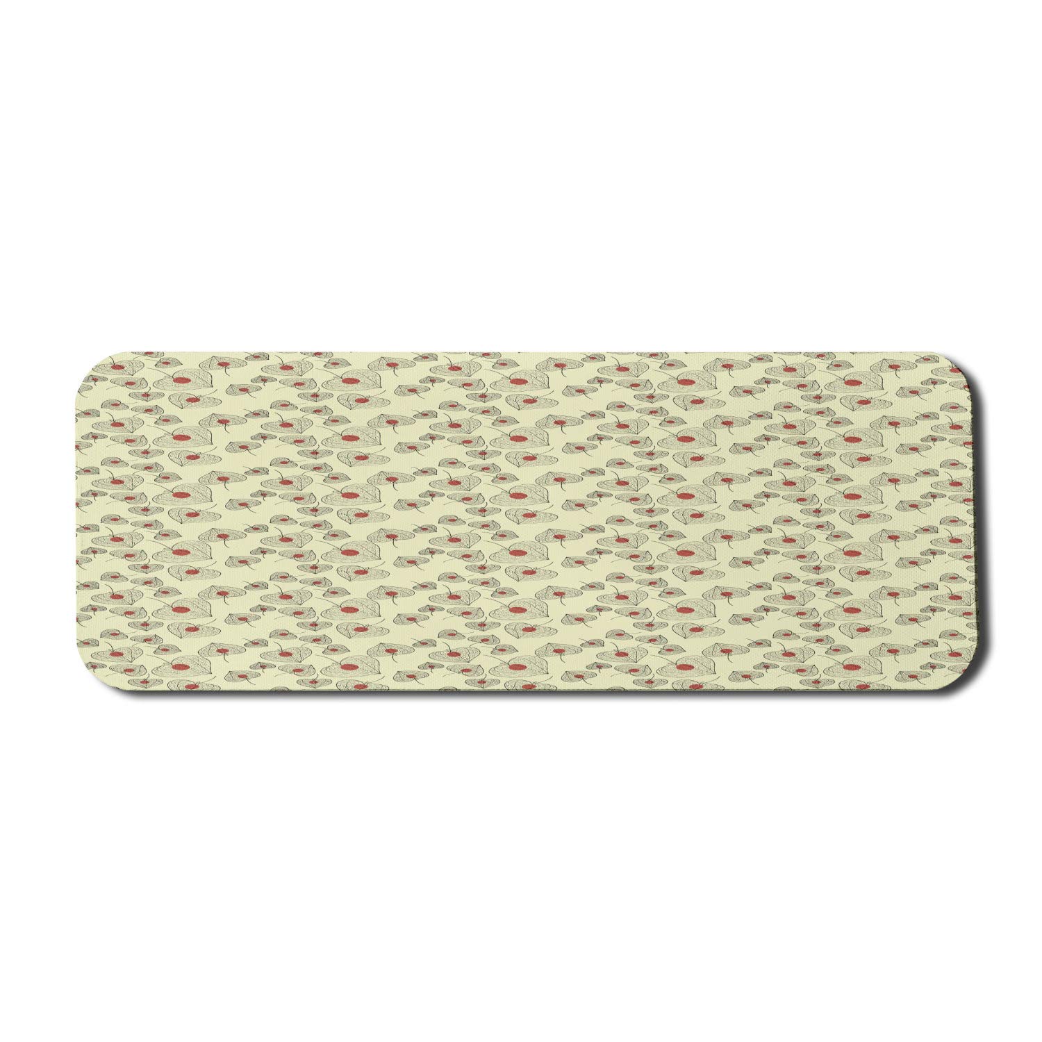 Ambesonne Large Non-Slip Gaming Mouse Pad with Exotic Physalis Fruit Heart Design - 31