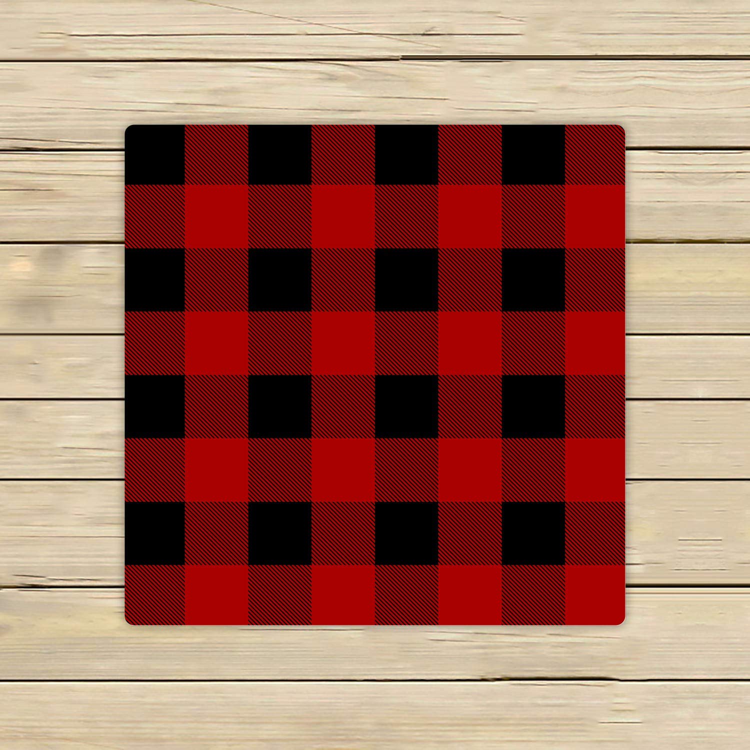 ECZJNT Lumberjack Plaid Beach Towel - 13x13 Inch Soft Absorbent Bath & Shower Towel for Home, Pool, Gym, Travel - Perfect for Beach, Outdoor & Spa Use