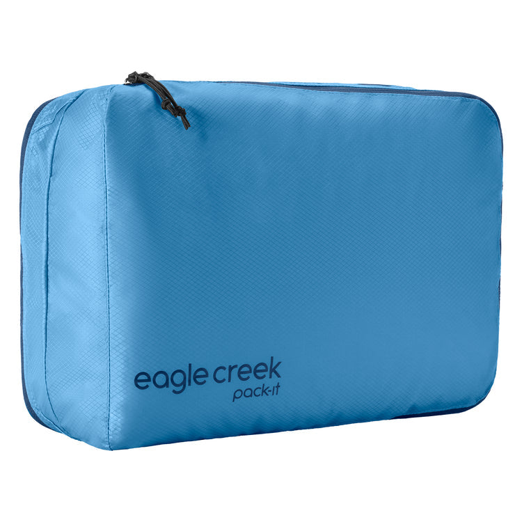 Eagle Creek Pack It Isolate Clean/Dirty Cube M - Waterproof Travel Organizer for Clothes & Toiletries | Perfect for Camping, Hiking & Backpacking Trips | Blue Dawn