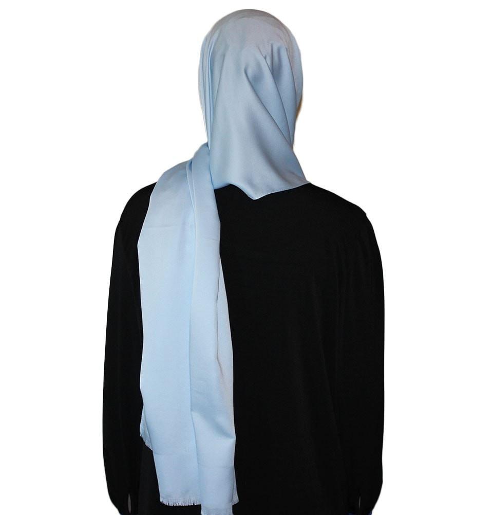 Aker Solid Shawl 1002SLK 923 Baby Blue - Lightweight Womens Wrap Scarf for Office, Travel & Casual Outfits