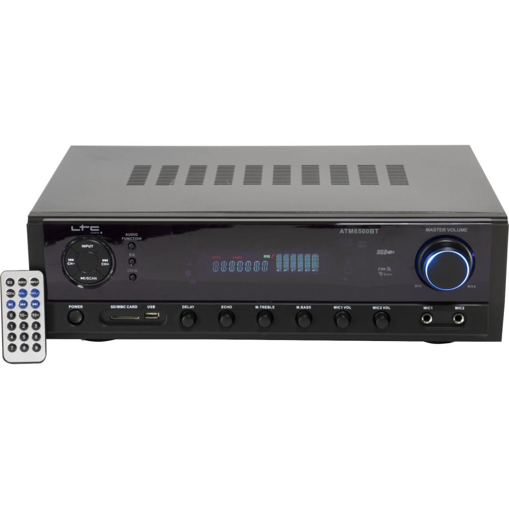 5-Channel Home Theater Amplifier with Bluetooth & FM Radio - High Power Audio Receiver for Movies, Music & Gaming - Perfect for Home Cinema & Entertainment Systems