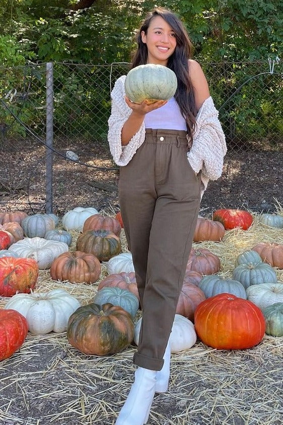 Beige Cropped Chunky Open Knit Cardigan for Women - Soft Oversized Sweater with Long Sleeves - Perfect for Fall Layering, Coffee Dates & Cozy Evenings